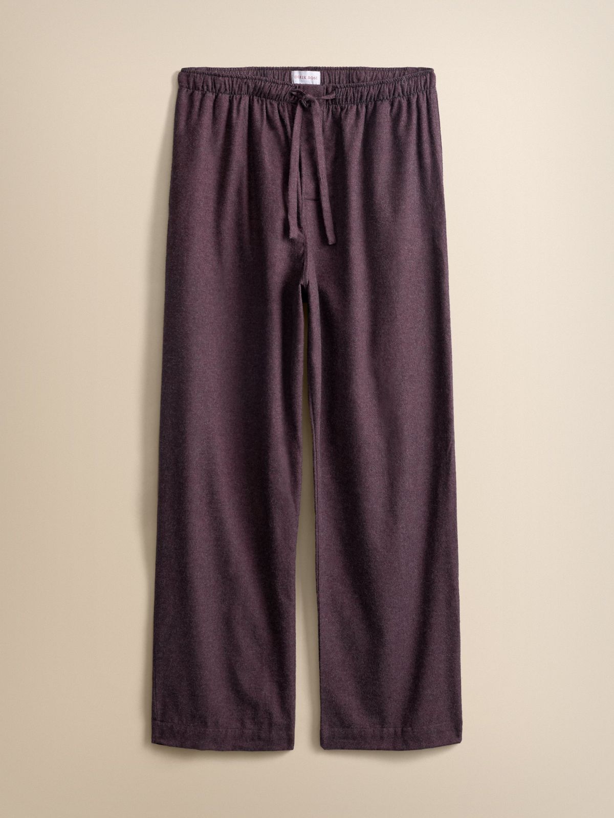 Arley Cotton Cashmere Lounge Trousers Burgundy