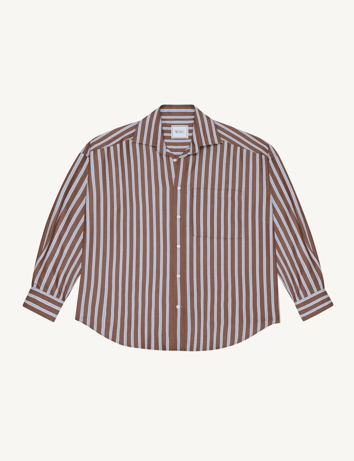 The Set: Tencel™ Lyocell Mocha Multi Stripe Shirt & Boxer