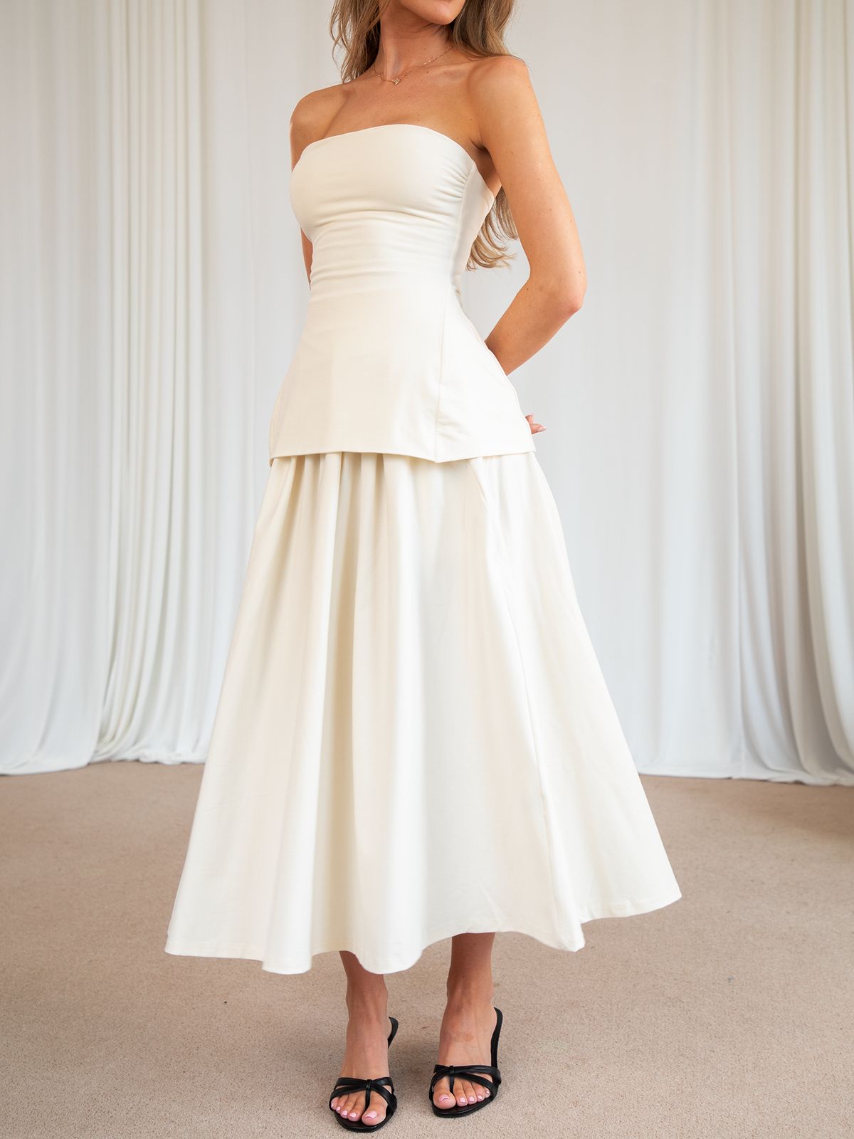 Belle Gathered Maxi Skirt