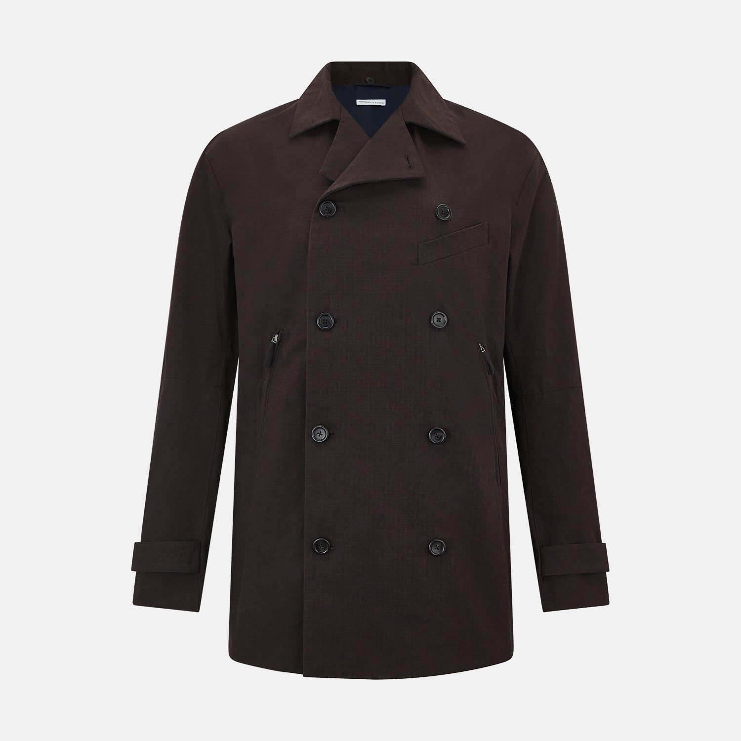 Dark Chocolate Short Albert Trench Coat