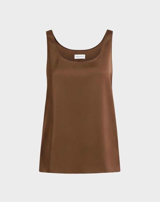 Gilda Top in Satin