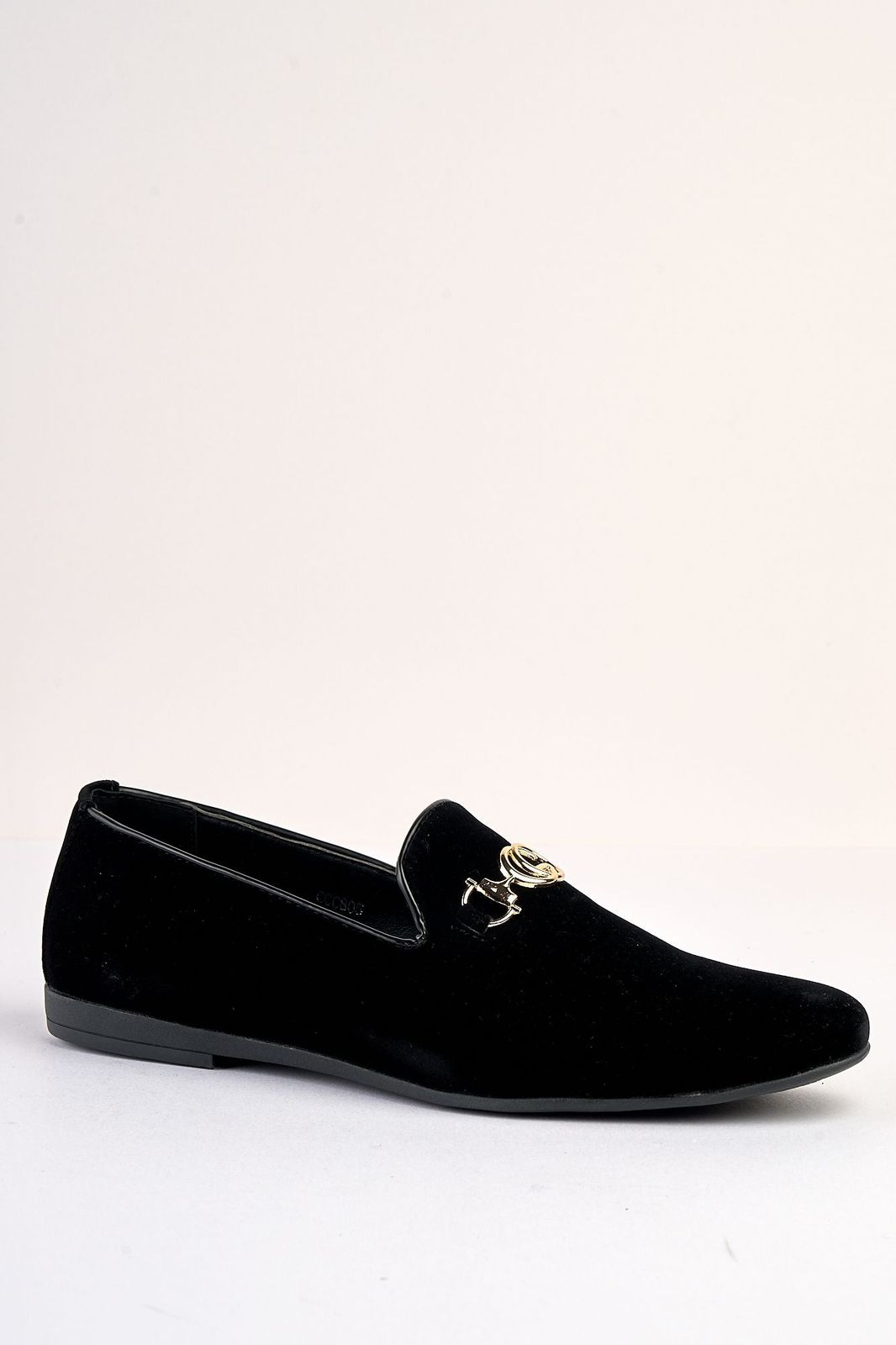 Lucente Velvet Black Loafers