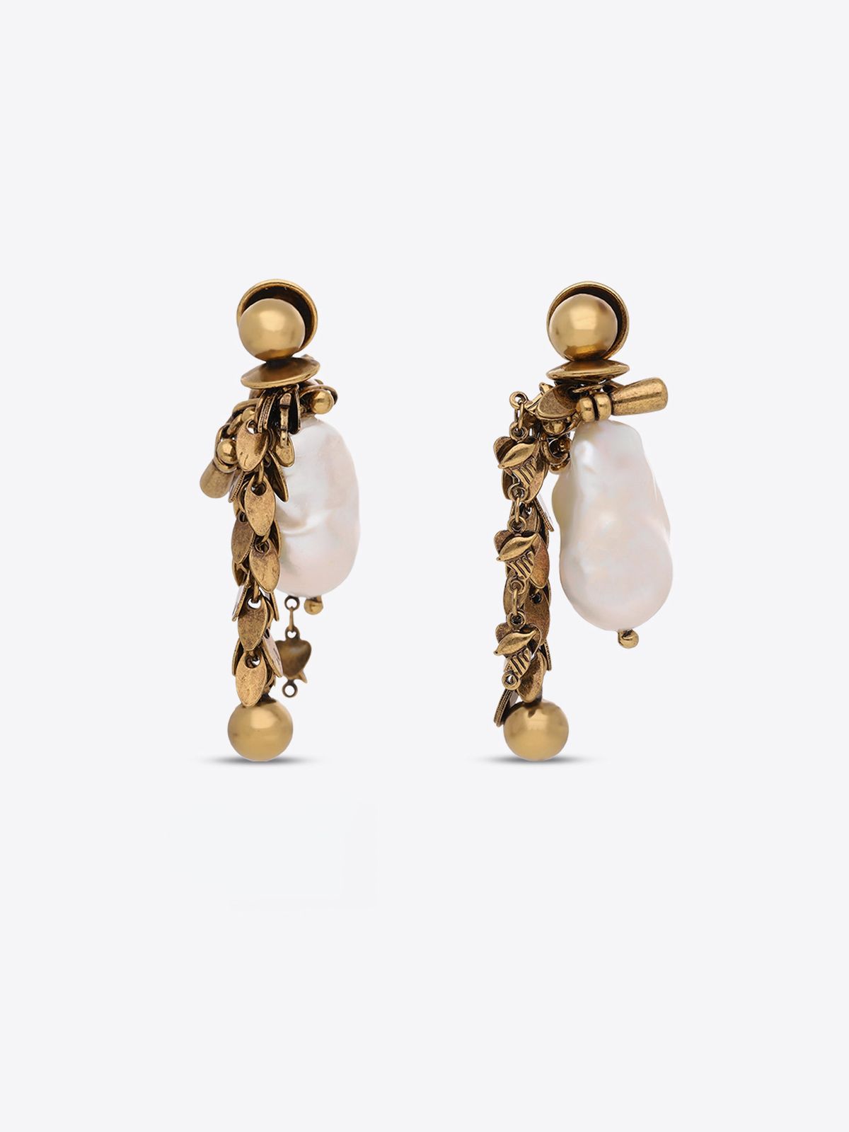 Ornamented pendant earrings