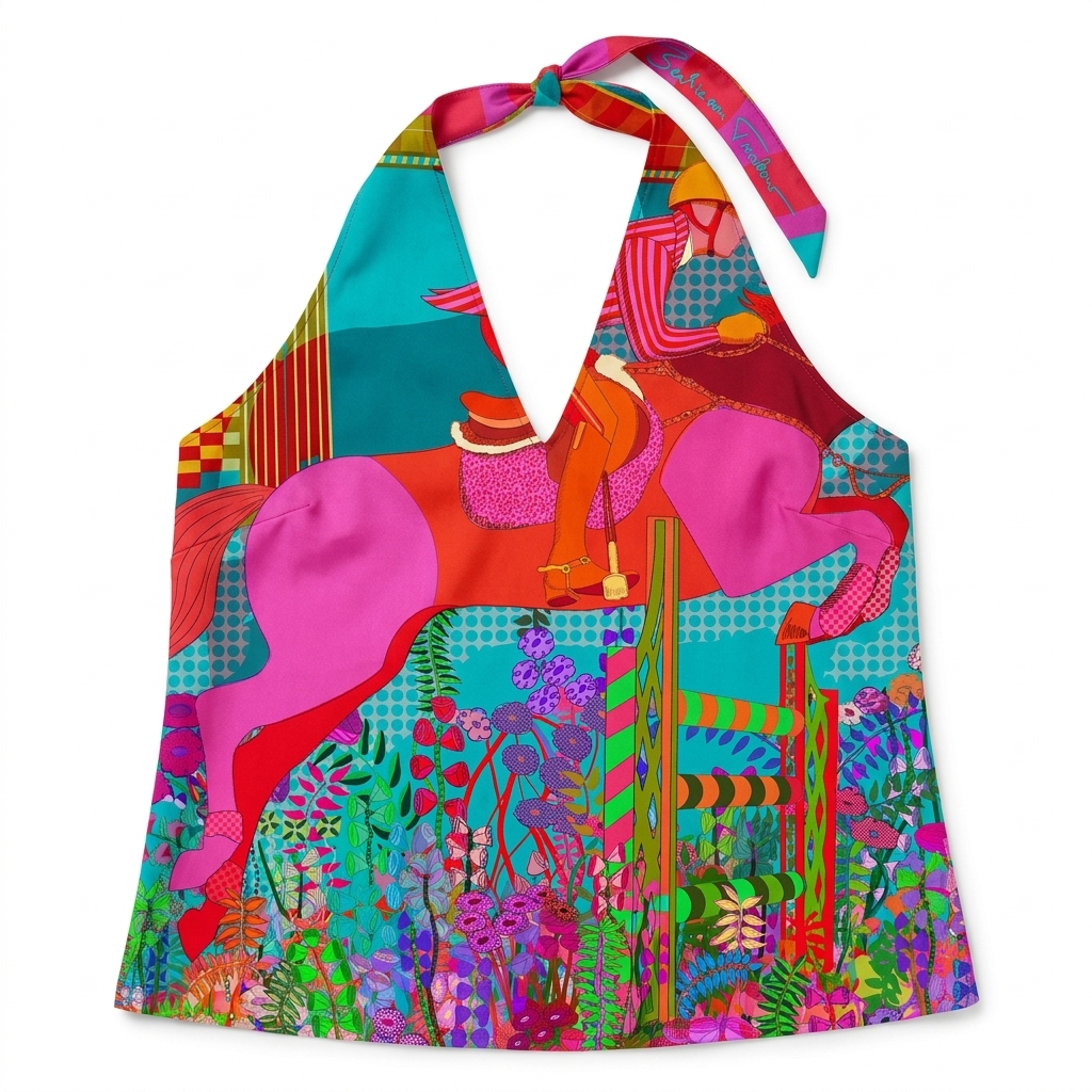 Pink Mare Silk Scarf