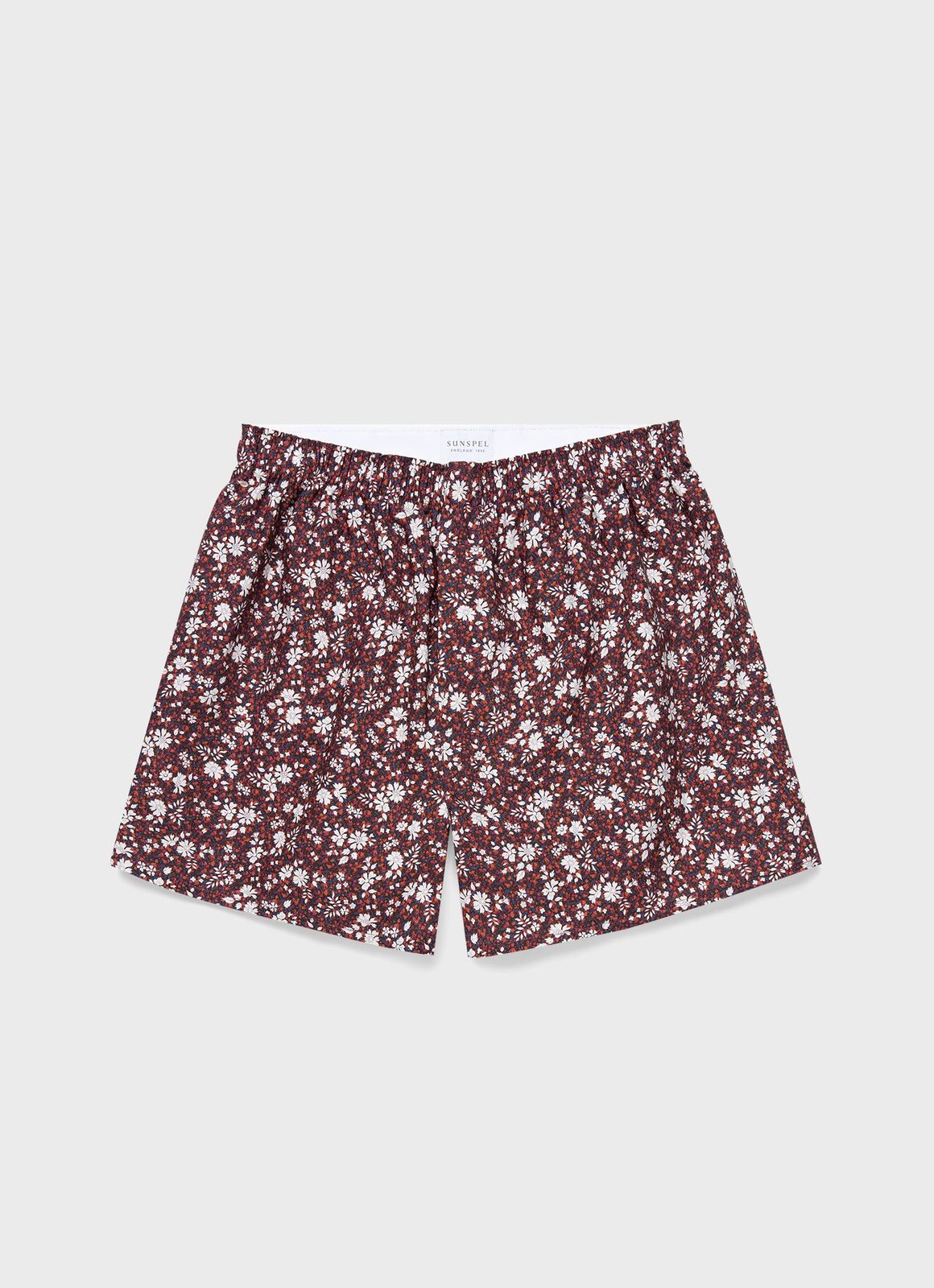 Men's Classic Boxer Short in Liberty Fabric Red Pepper Floral