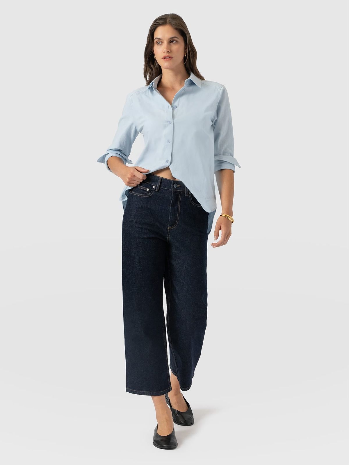 Rylie Crop Jean - Indigo