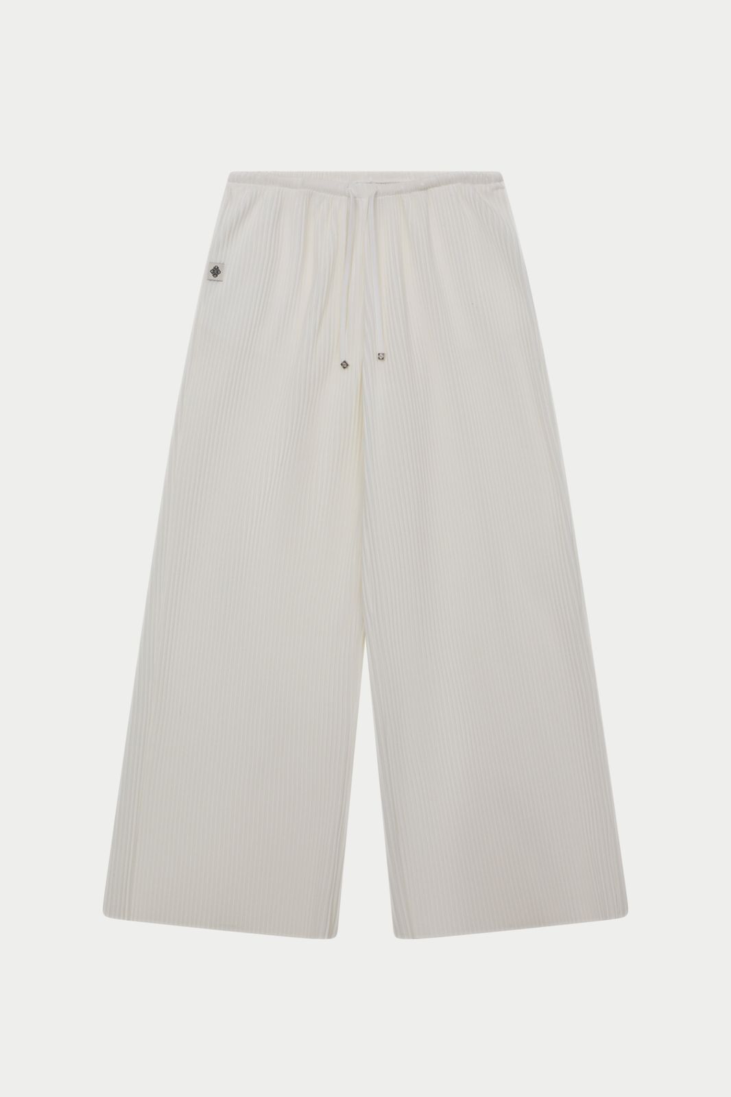 PLISSE TROUSERS - CREAM