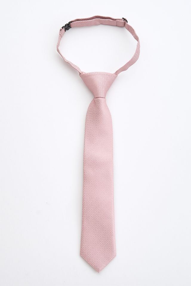 Junior Pink Textured Tie