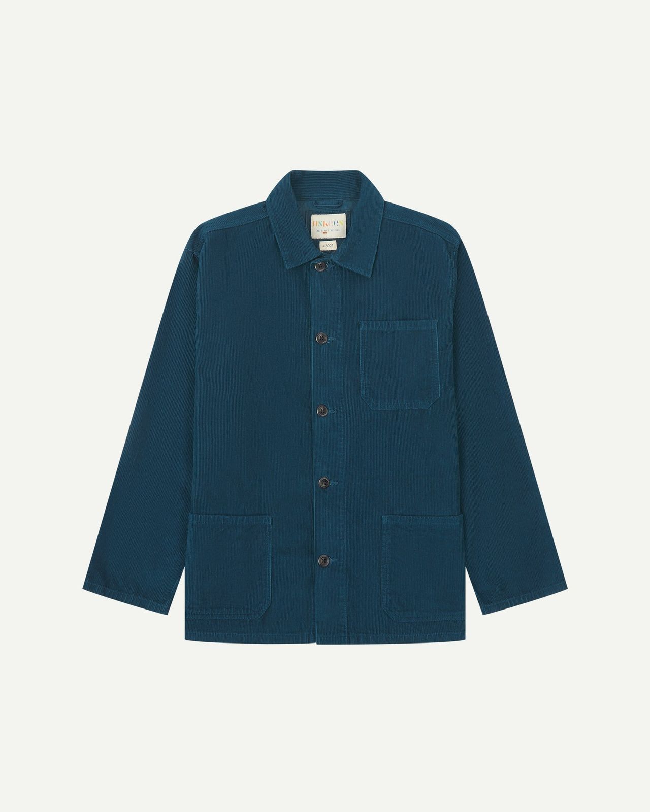 3001 Cord overshirt - petrol blue