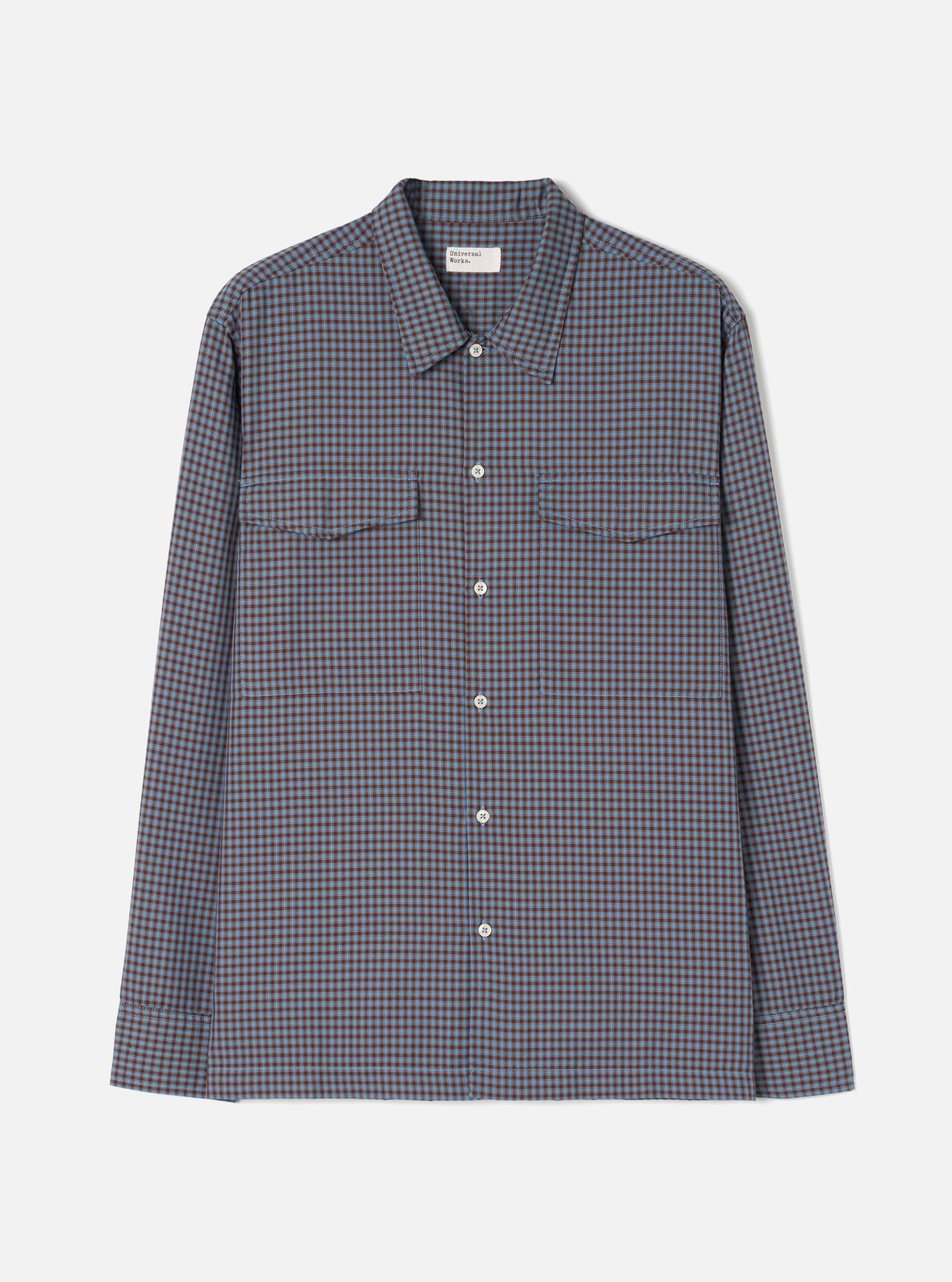 Blue/Brown Parker Check Attendant Shirt