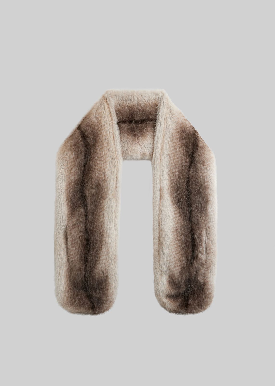 Ciasa Faux Fur Scarf - Grey