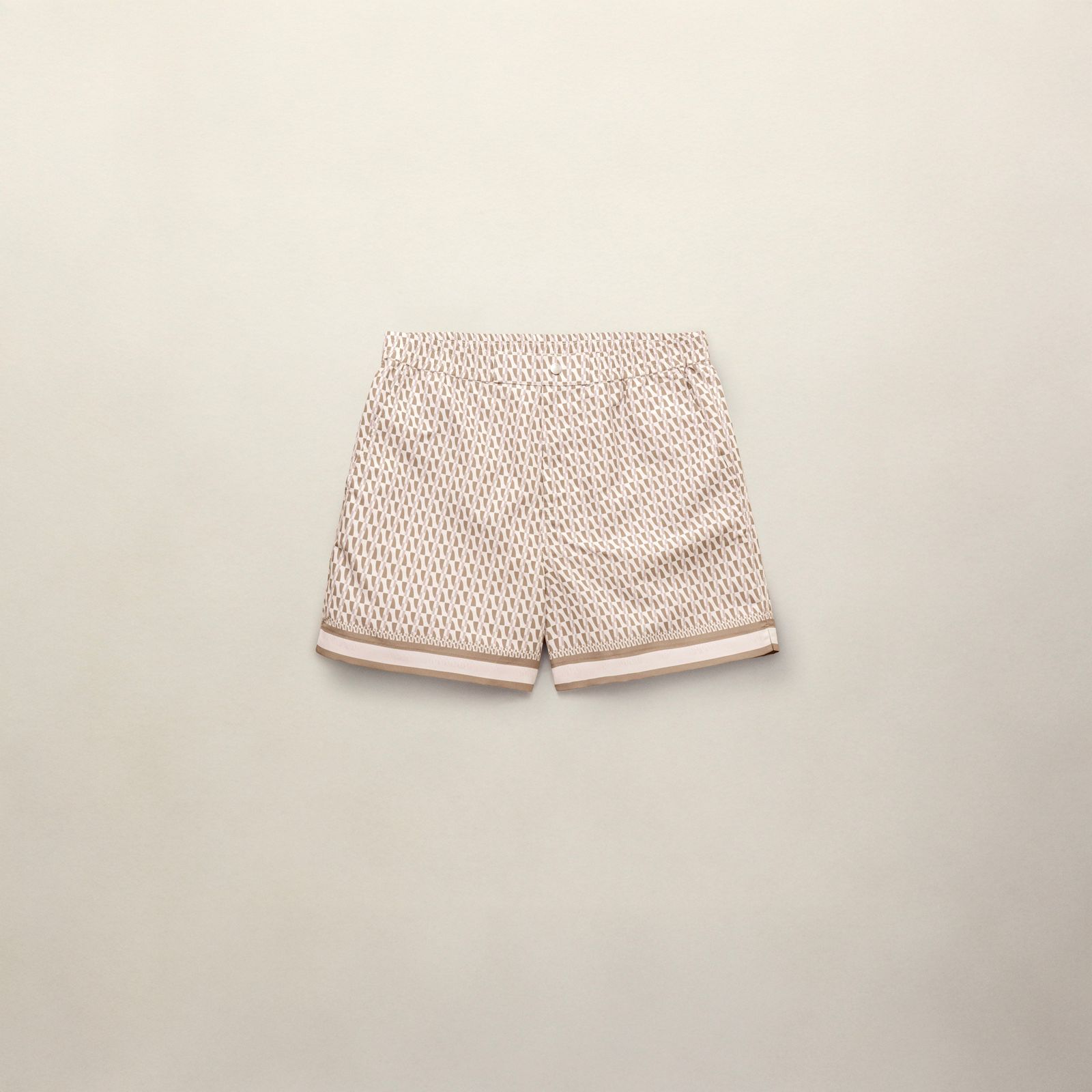 Galliano Border Swimshort - Beige