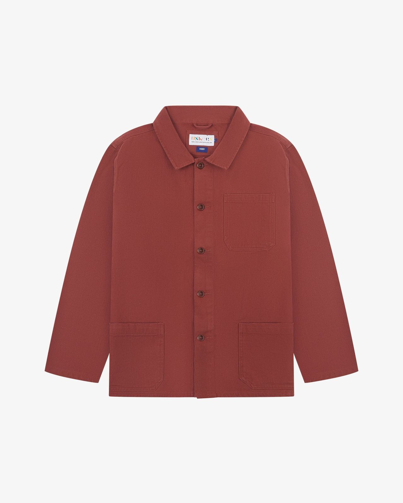 3001 drill overshirt - chestnut