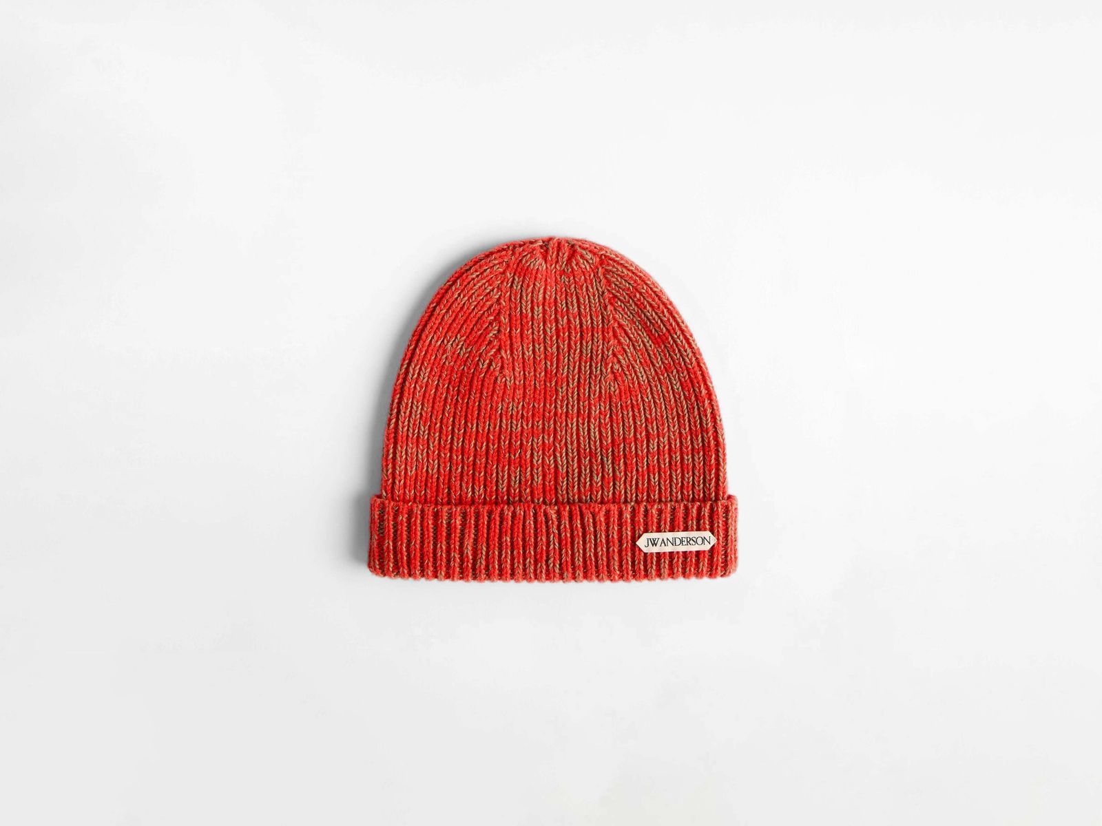 MOULINE BEANIE IN NEON ORANGE
