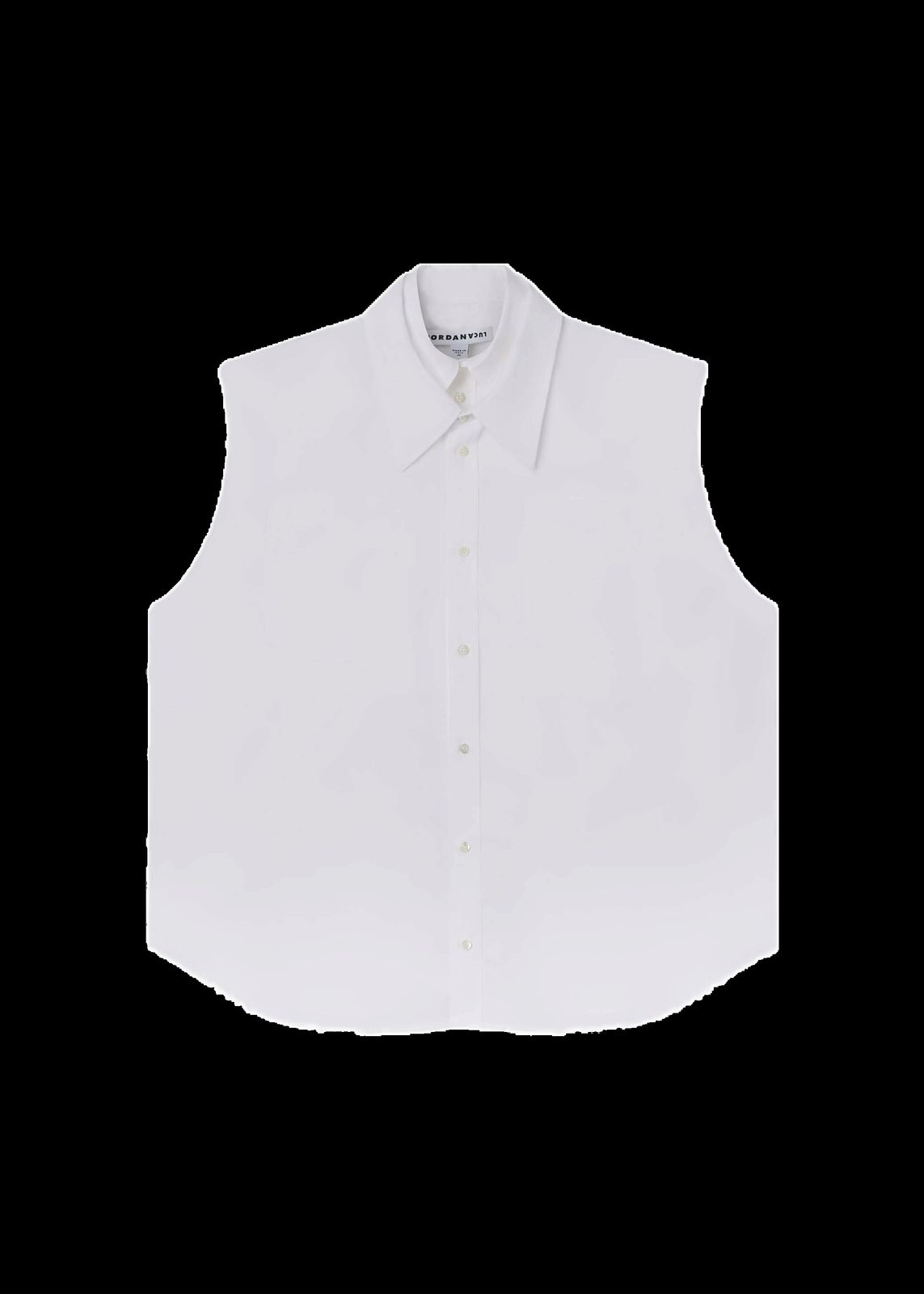 SLEEVELESS CLOVER SHIRT White