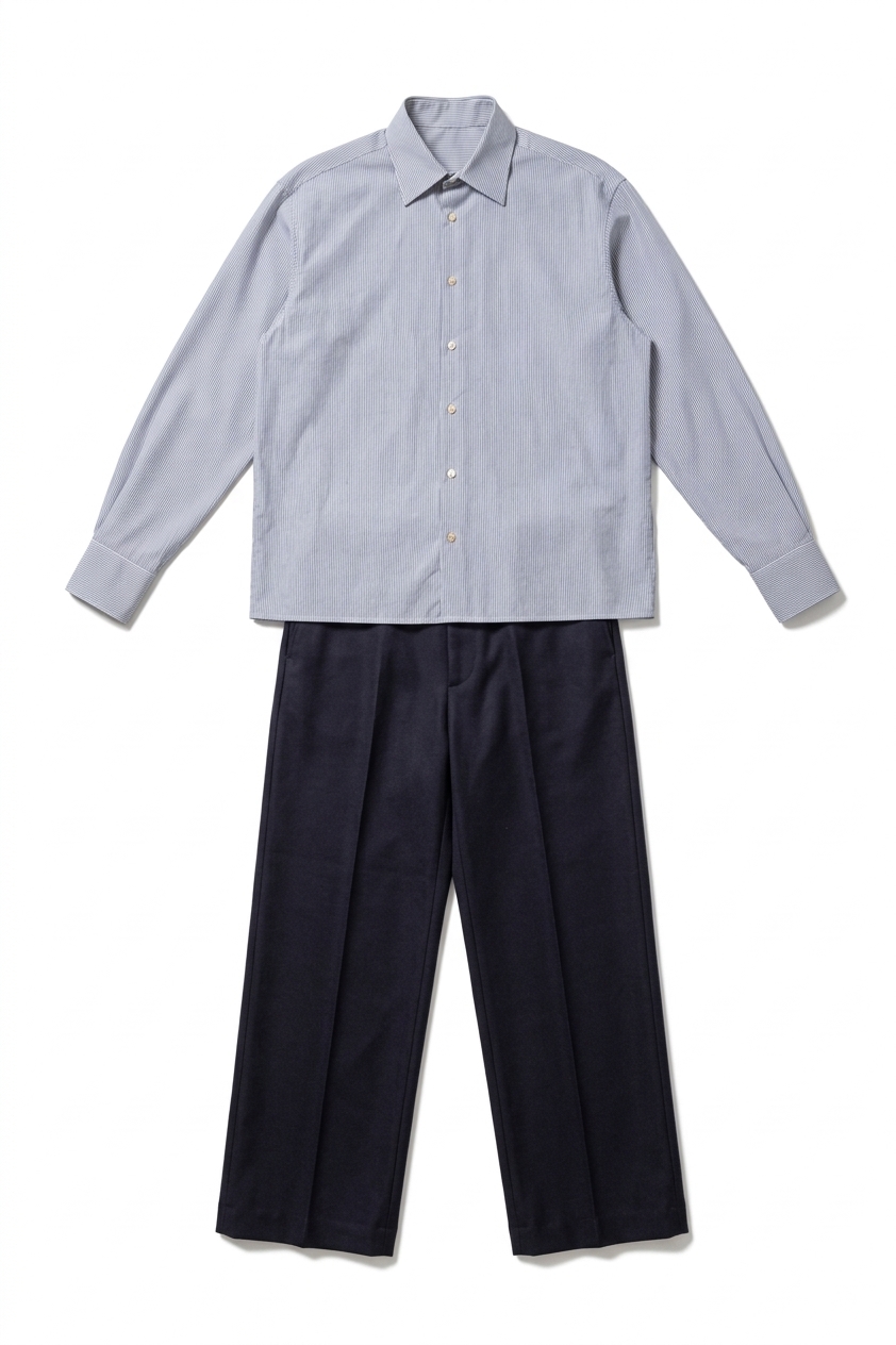 Vintage Striped Poplin Shirt