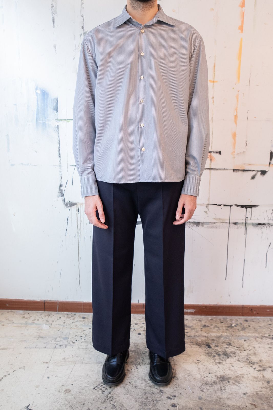 Vintage Striped Poplin Shirt