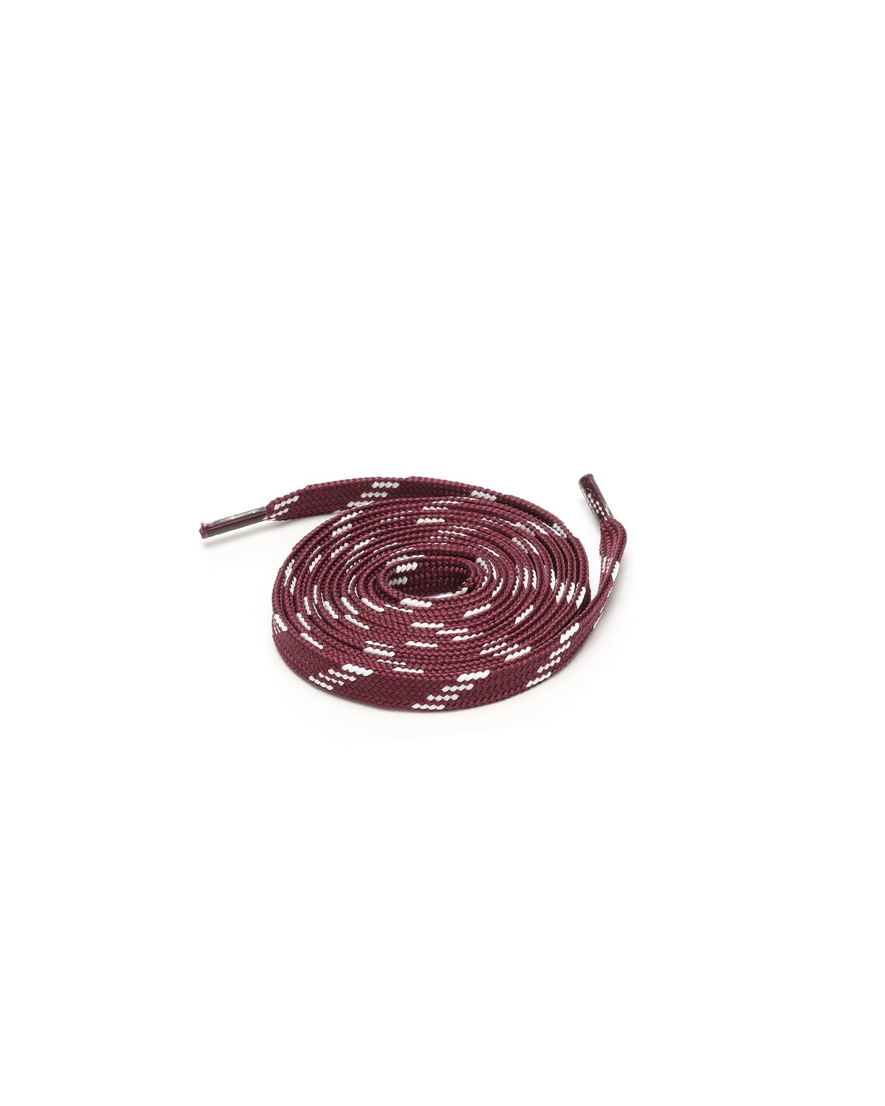 2 Tone Flat Lace Burgundy/White