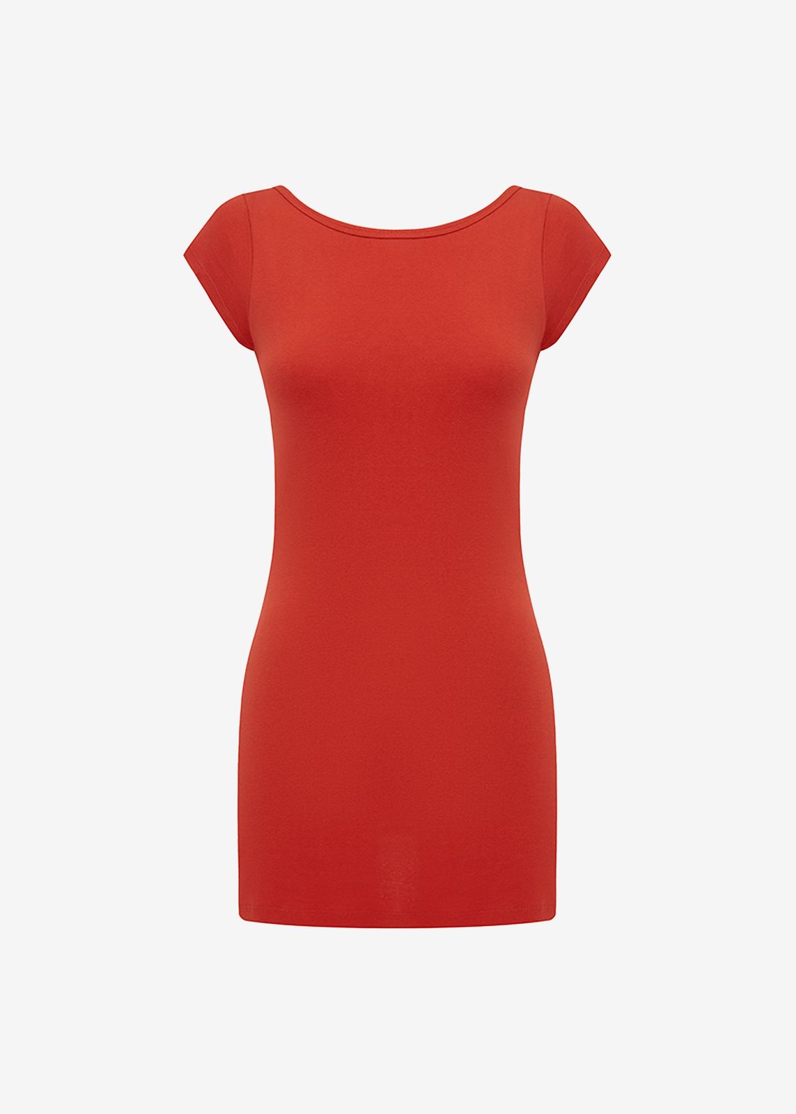 Matteau Low Back Mini Tee Dress - Tomato