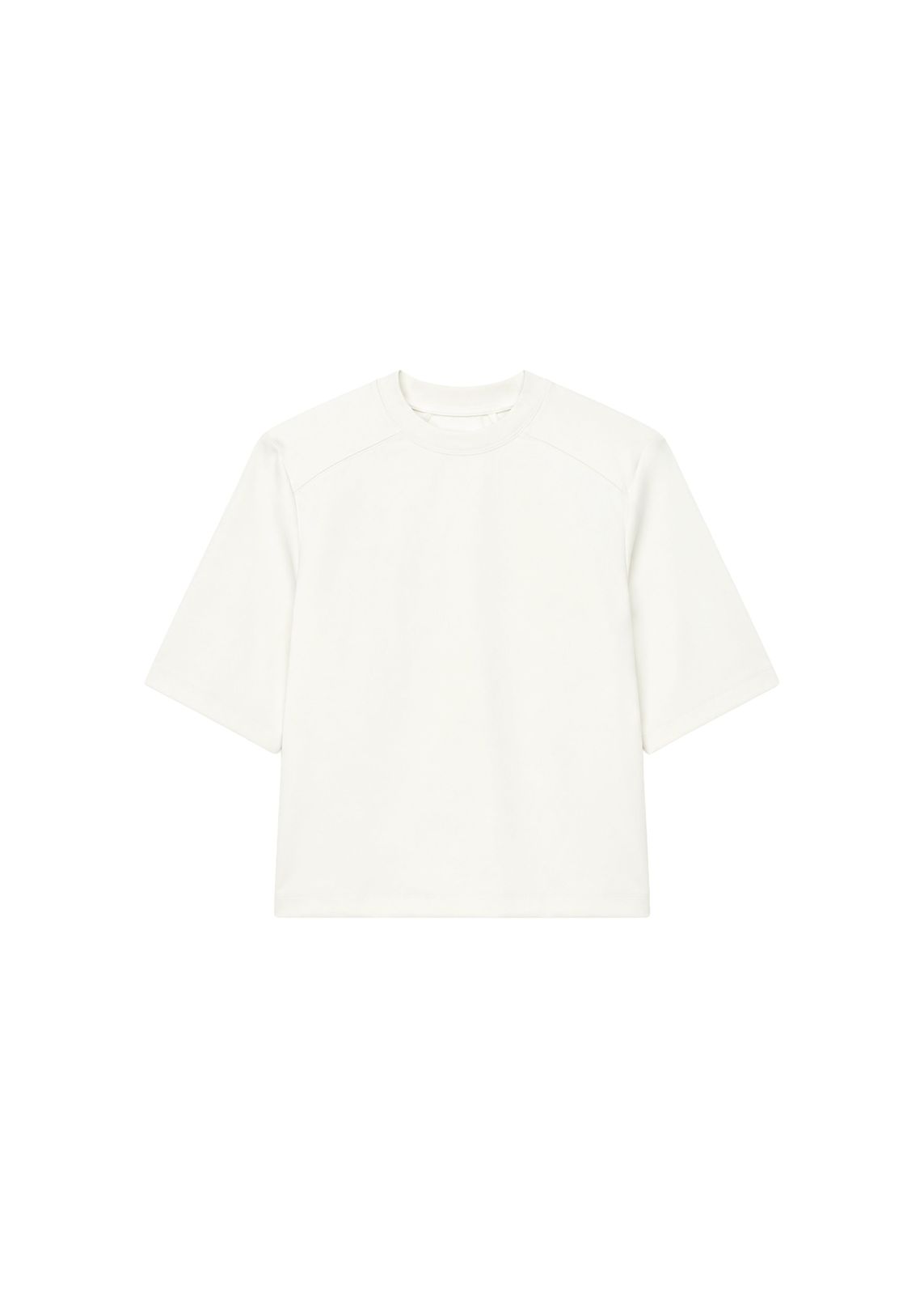 Alwen Neoprene Padded T-shirt - Off White