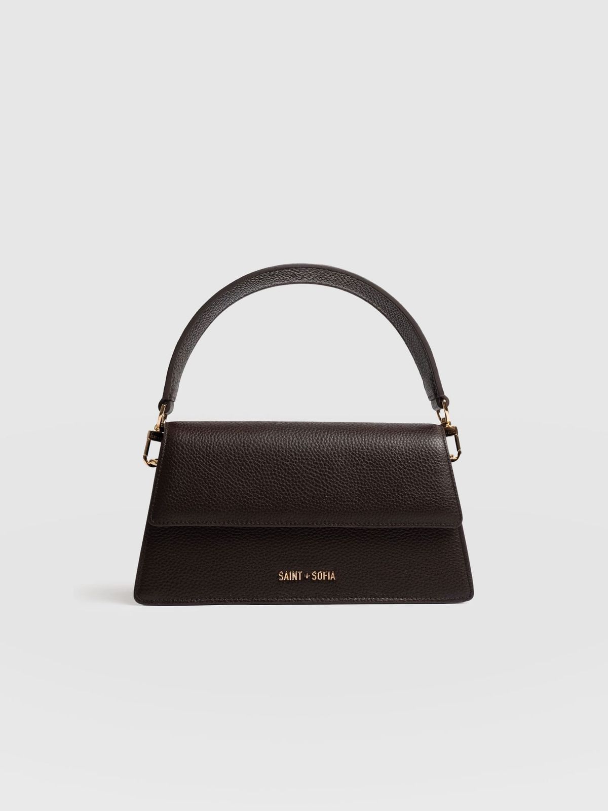 Lennox Half Flap Bag - Chocolate