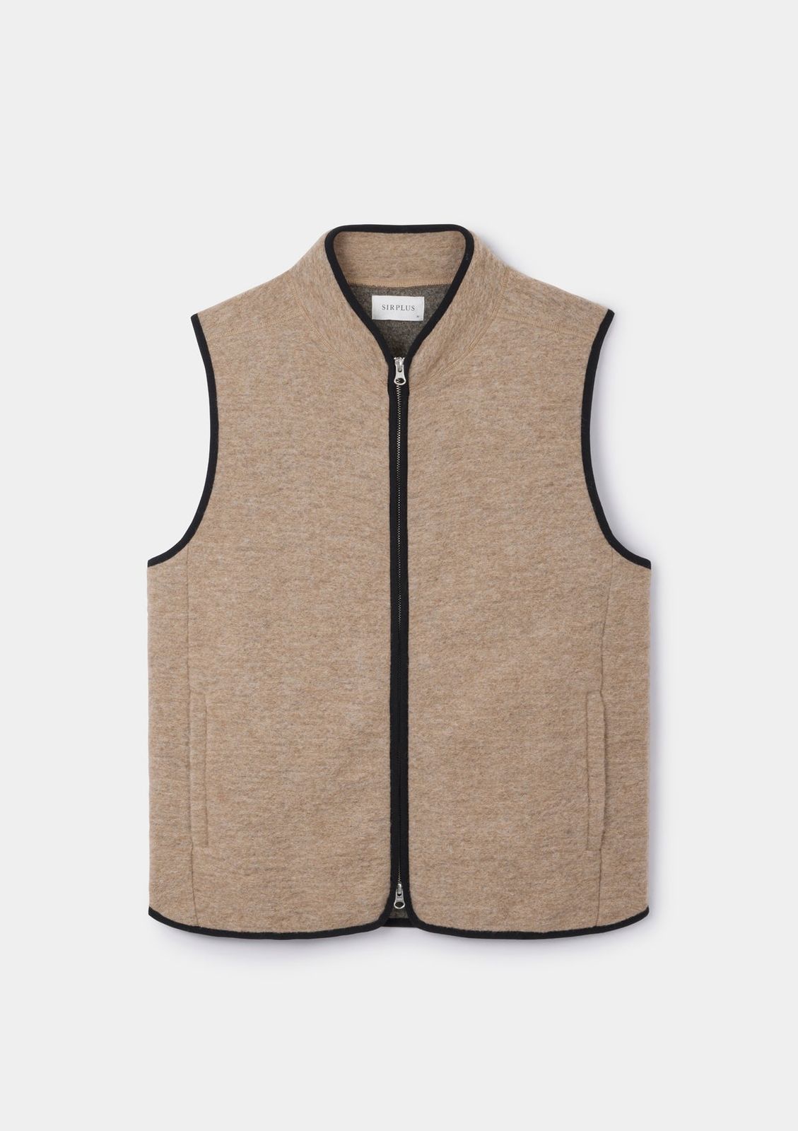 Milk Tea Boiled Wool Gilet