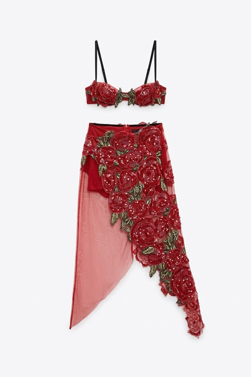 Rosalia Bralette And Skirt Ready To Ship