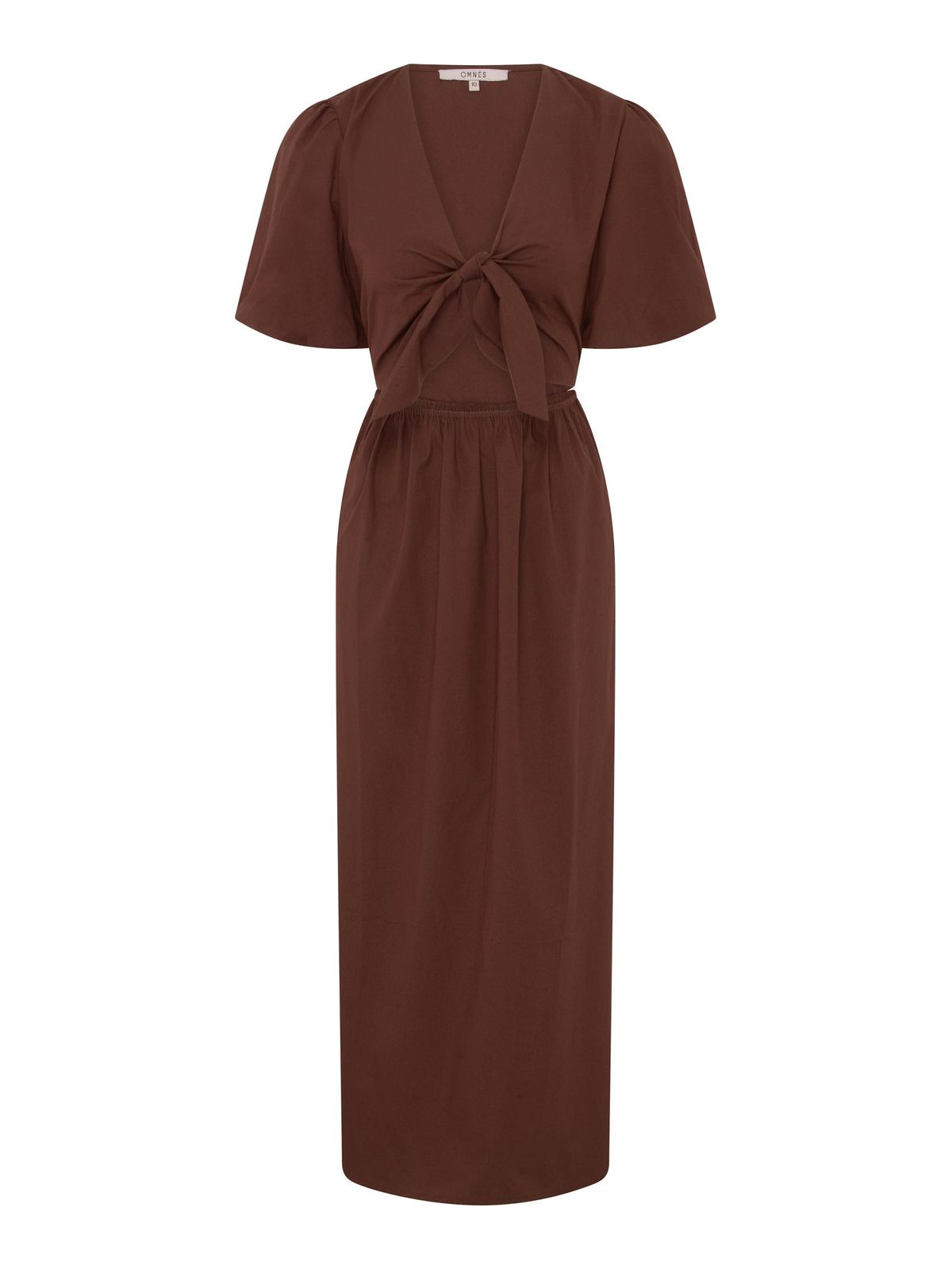 Joy Midi Dress In Chocolate