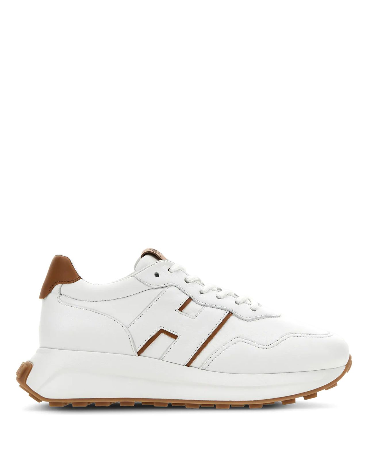 W H Patch Sneaker White Leather