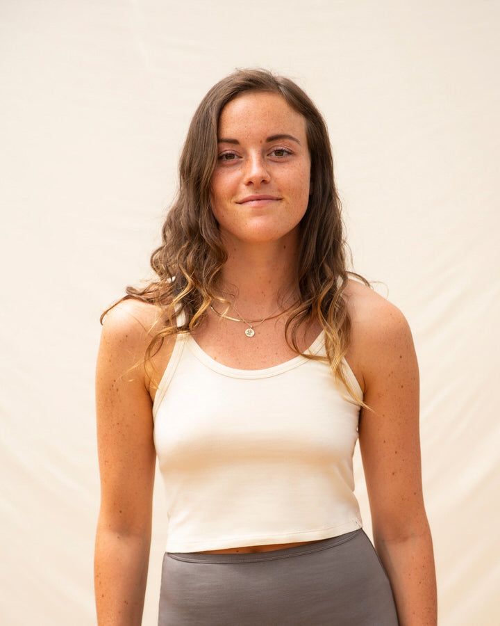 Basic Crop Top | Ecru | Organic Cotton