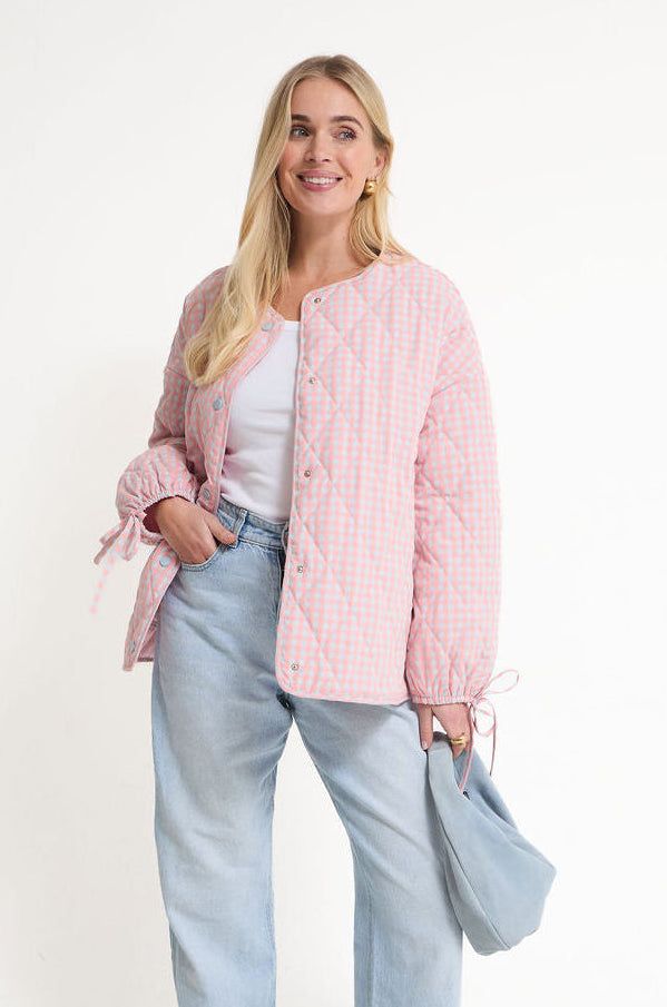 Ornella Gingham Quilted Jacket