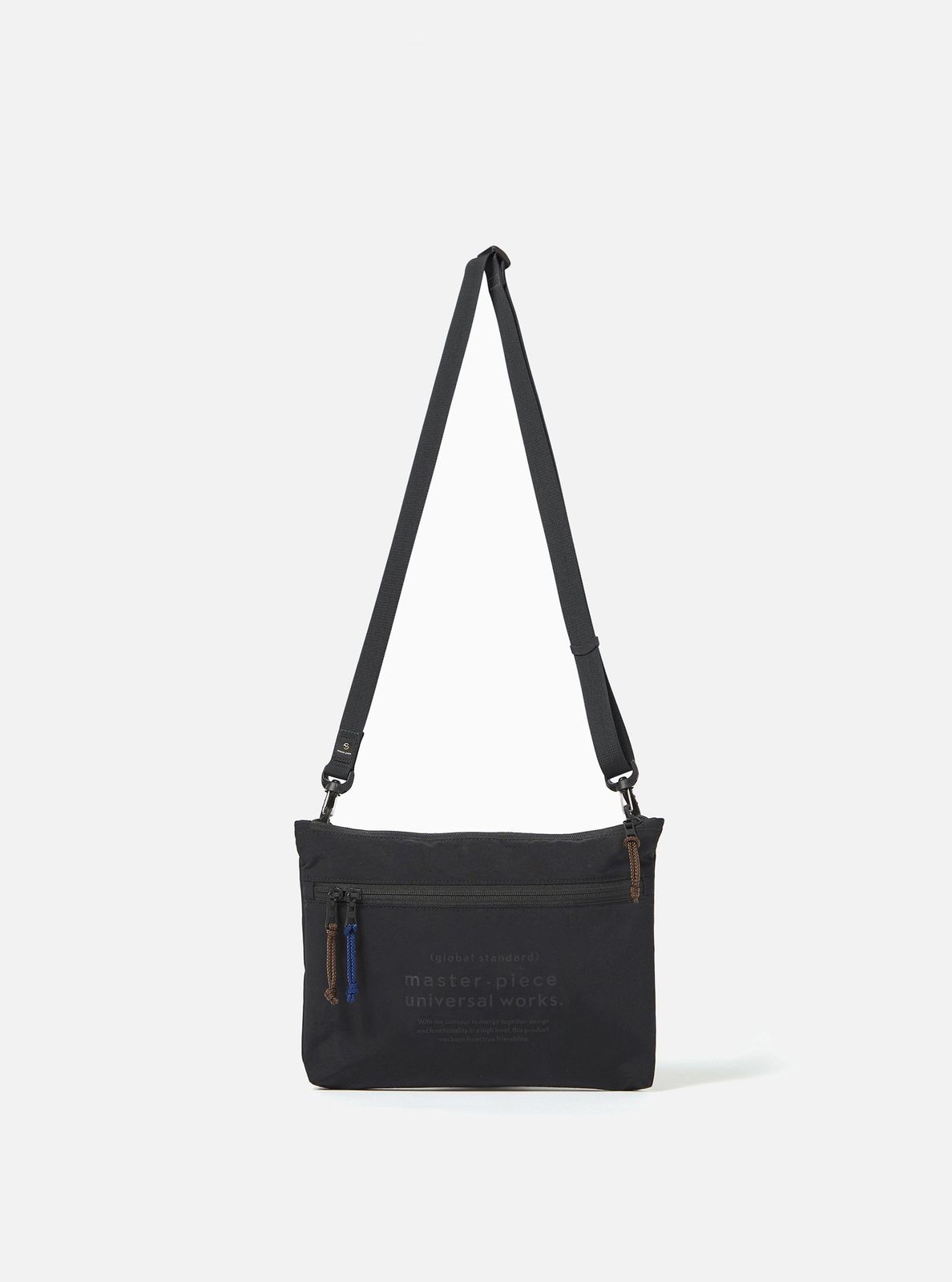 master-piece x Universal Works Black Canvas Sacoche
