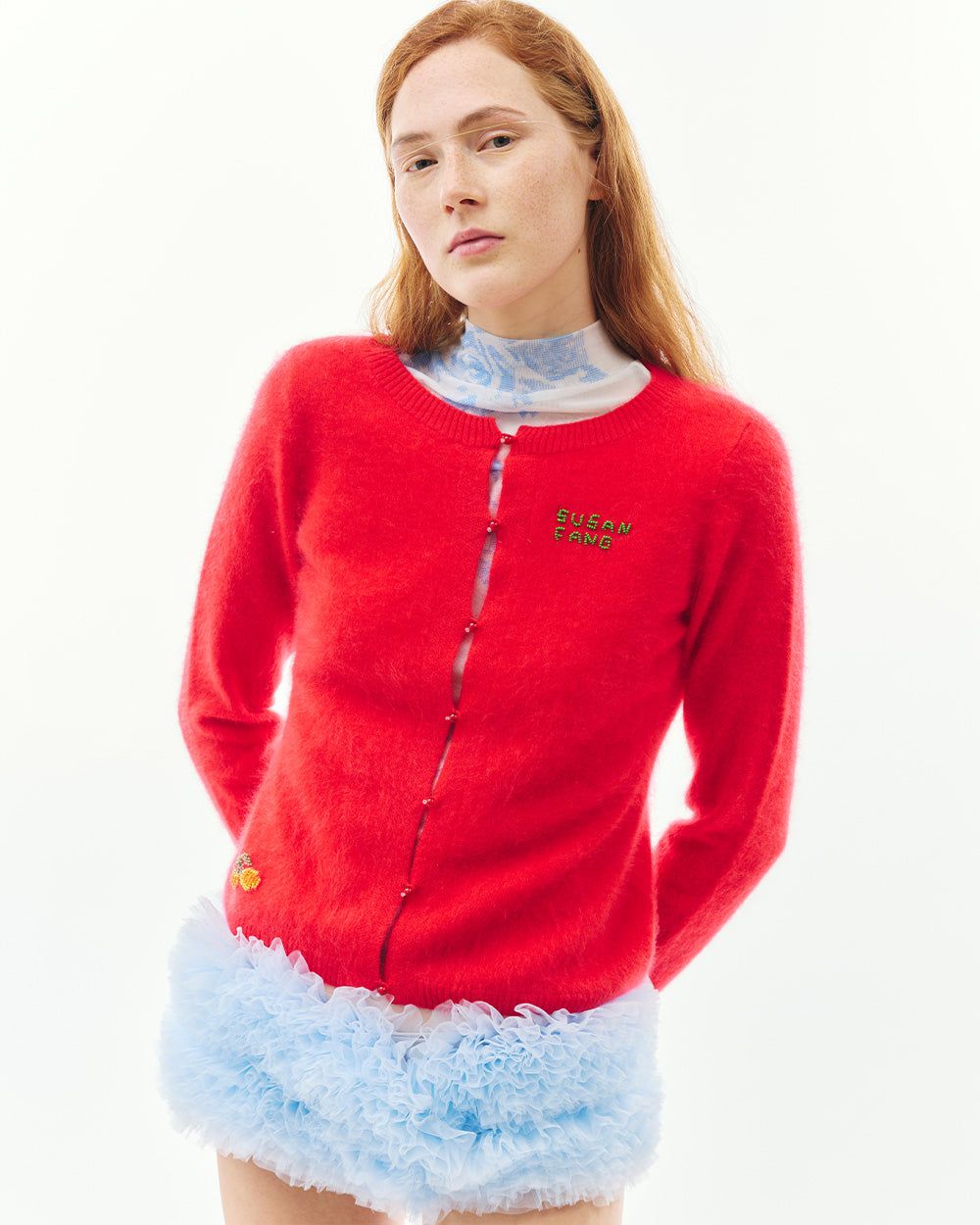 EMBROIDERED CASHMERE CARDIGAN