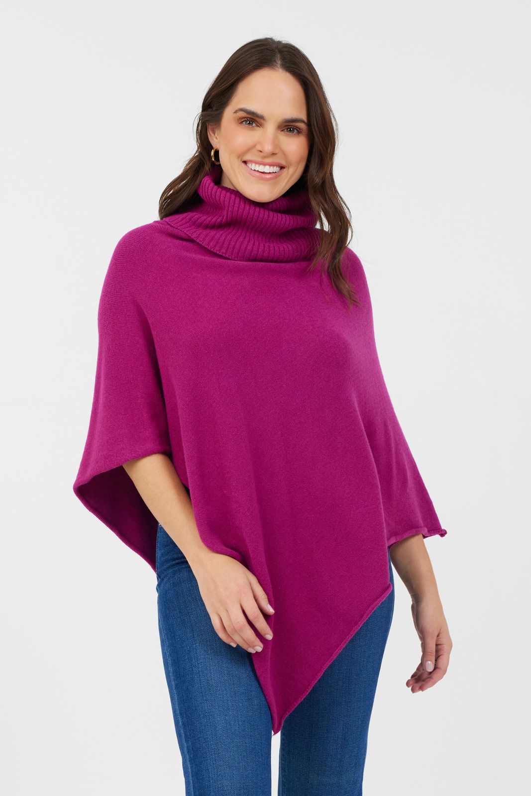 Lana Polo Neck Poncho