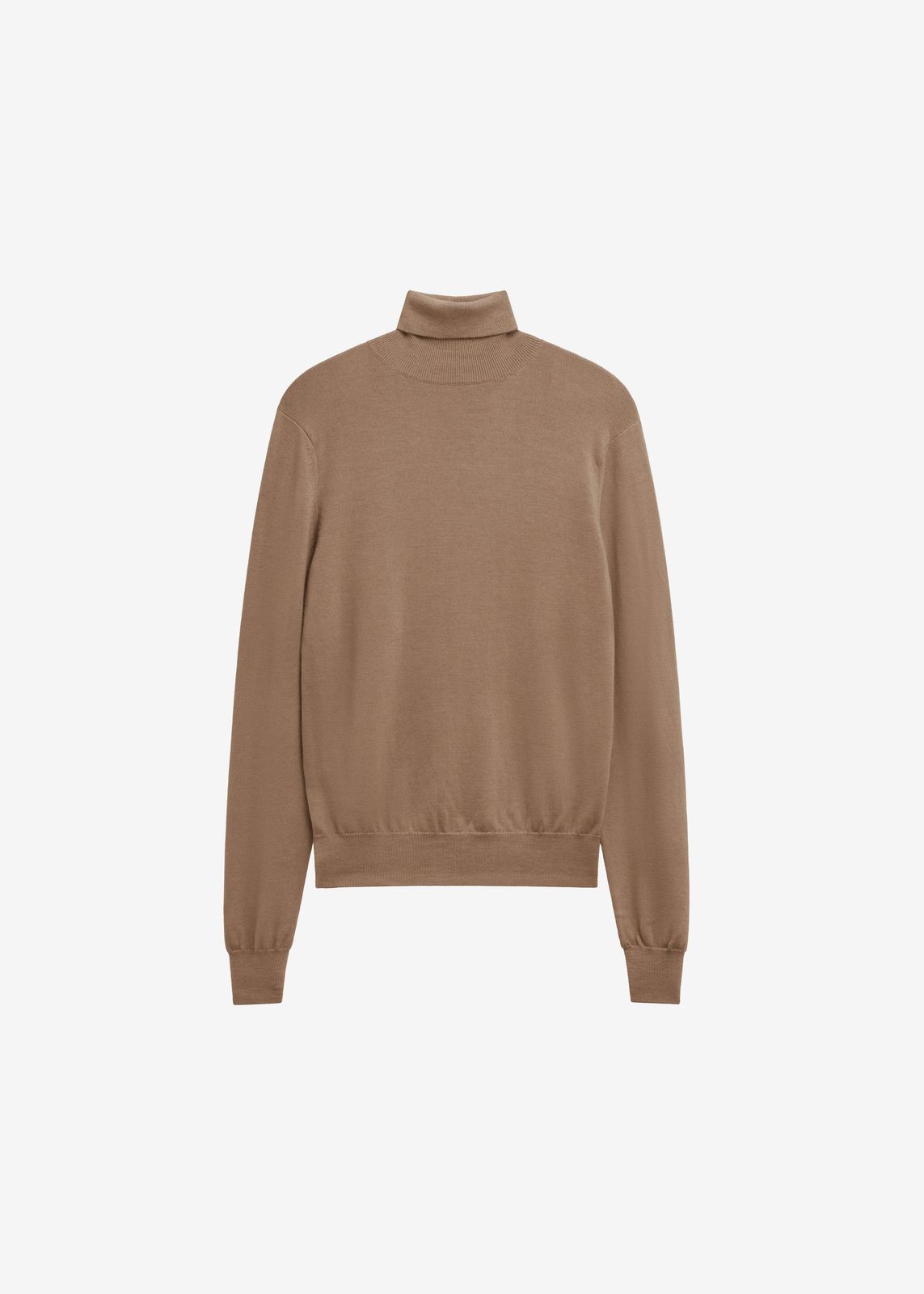 Eve Thin Turtleneck Sweater - Camel