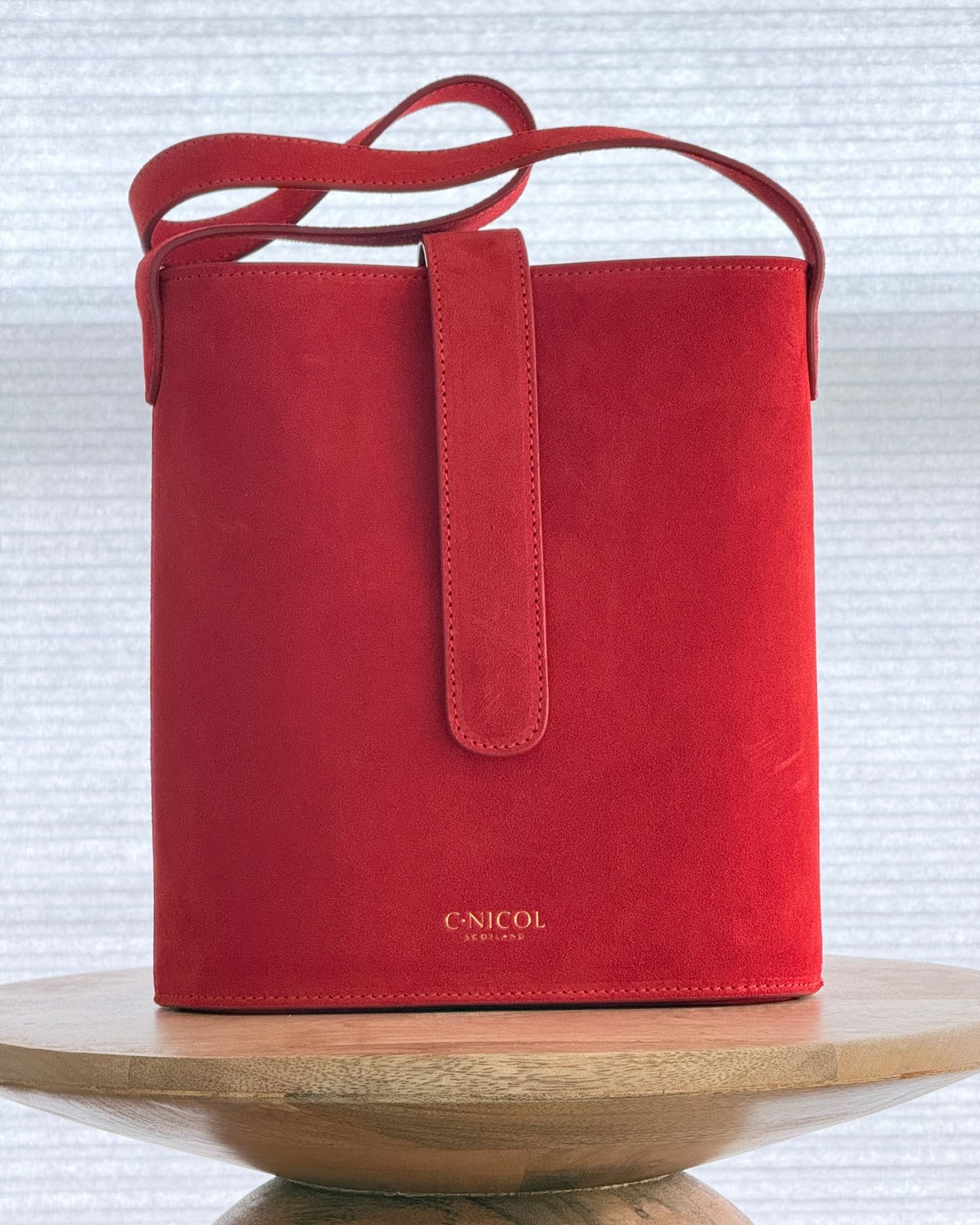 HOLLY RED SUEDE SAMPLE