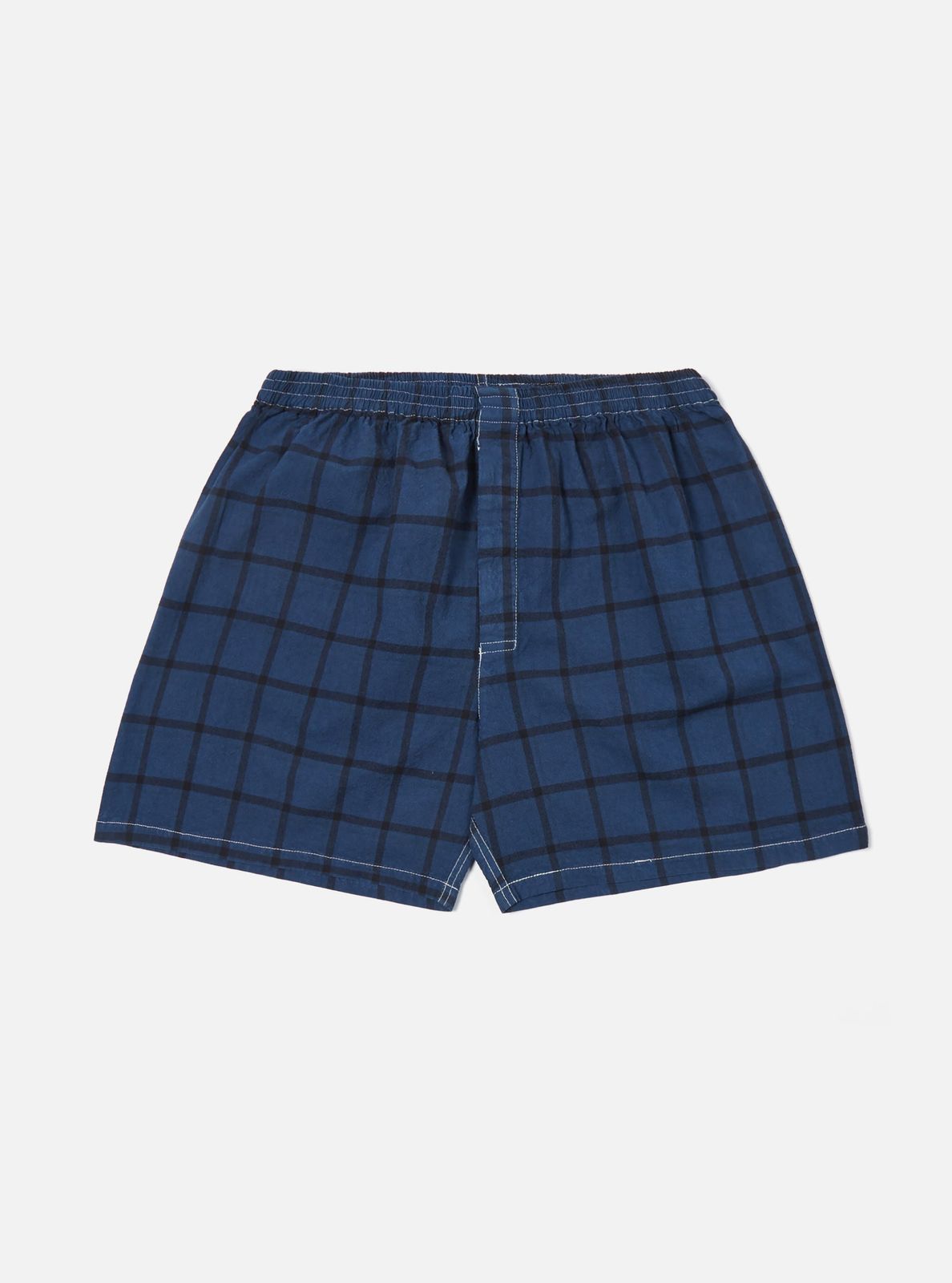 Blue Check Boxer Short