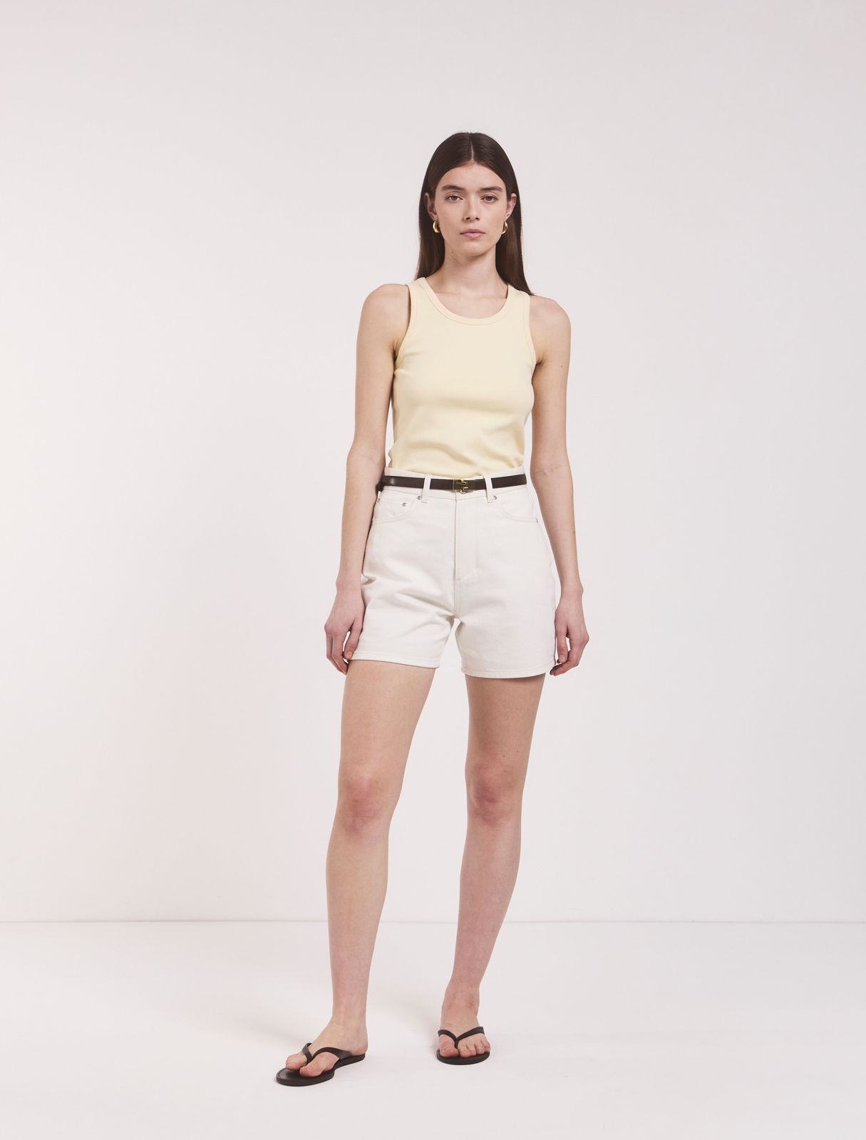 Organic Cotton Shorts in Off White