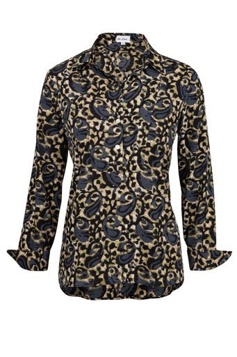 Soho Shirt In Black & Grey Swirl