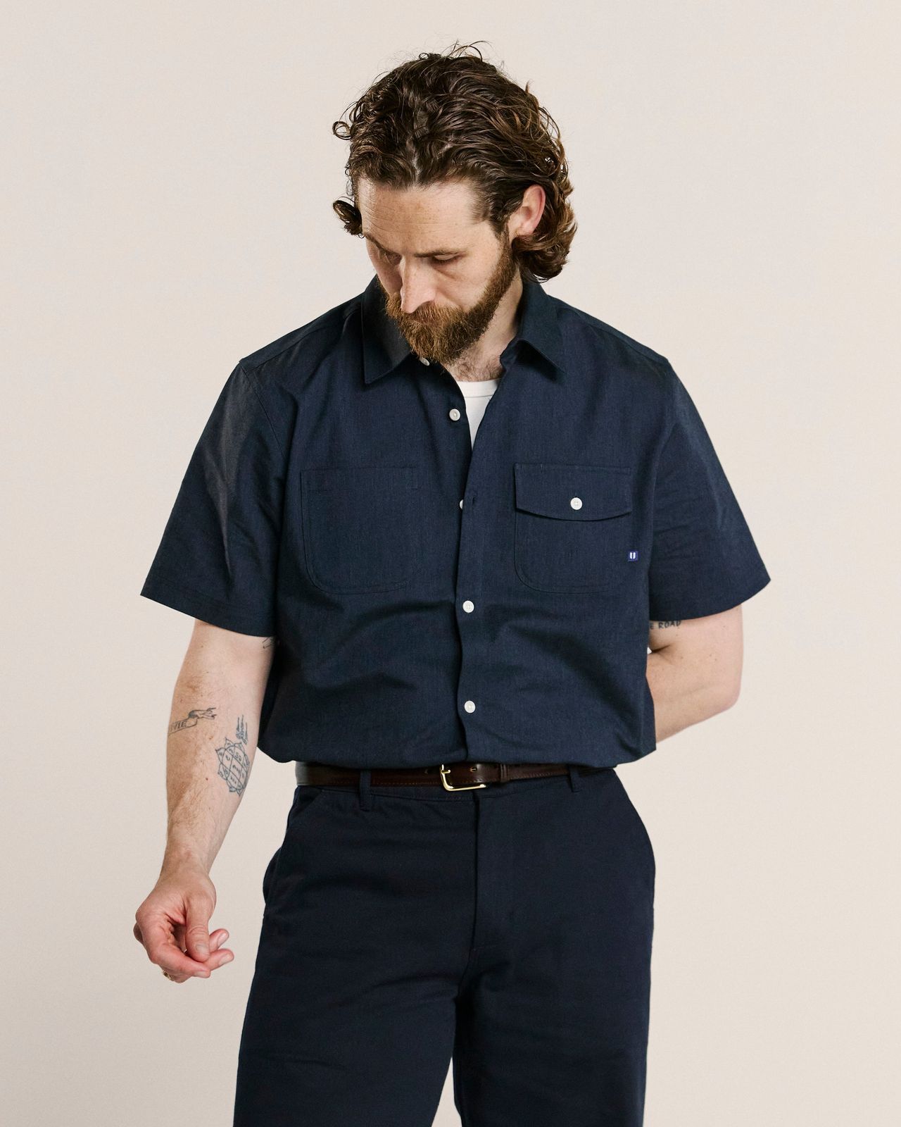 6007 Tasker shirt - atlantic blue