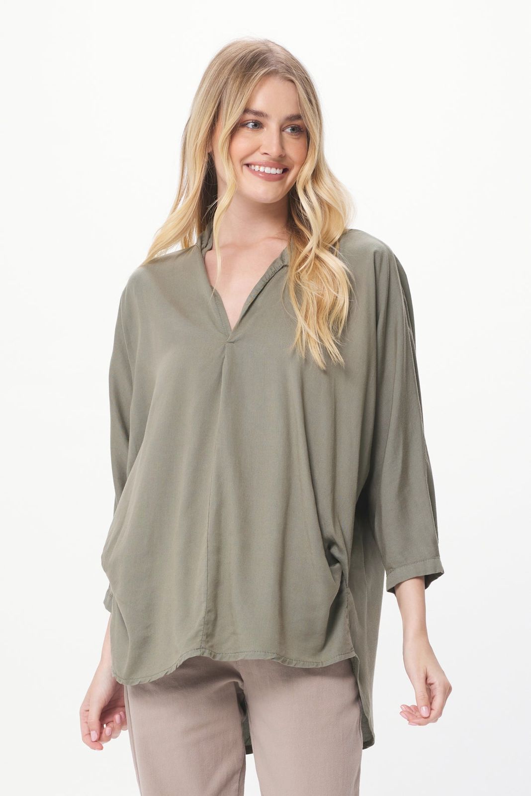 Bonny Tencel Button Back Shirt