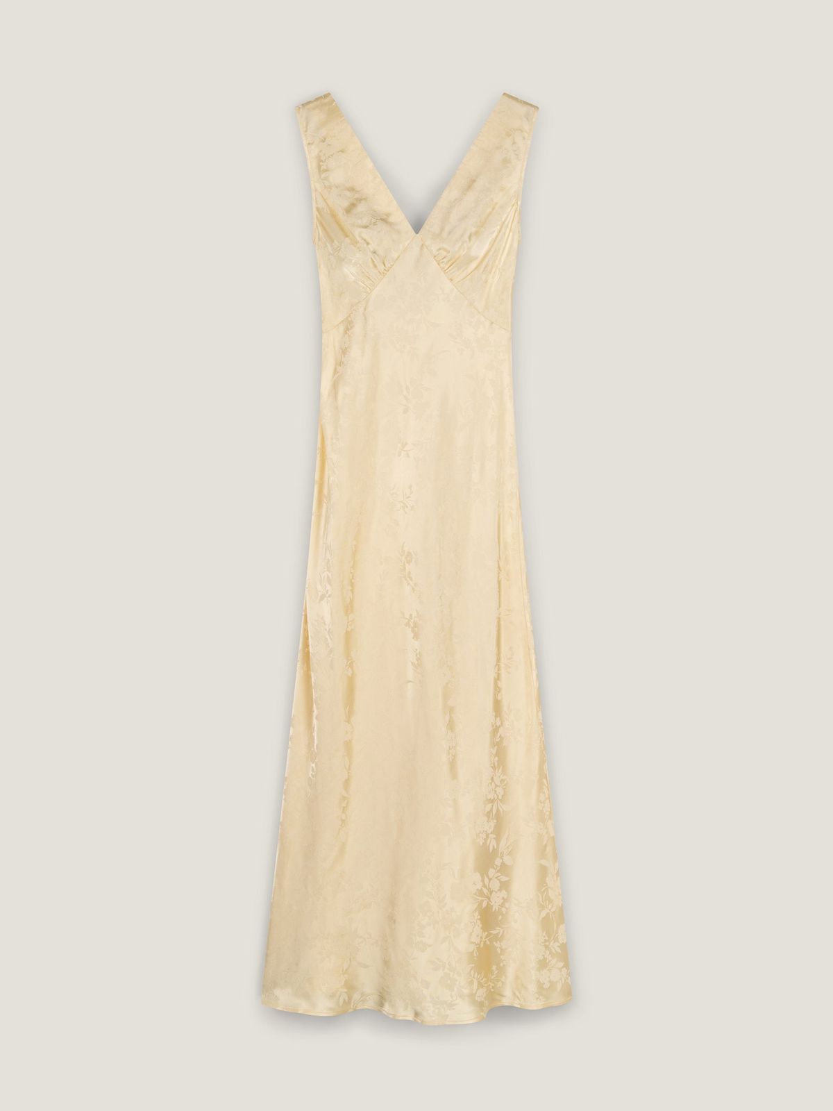 Iris Jacquard Dress In Double Cream
