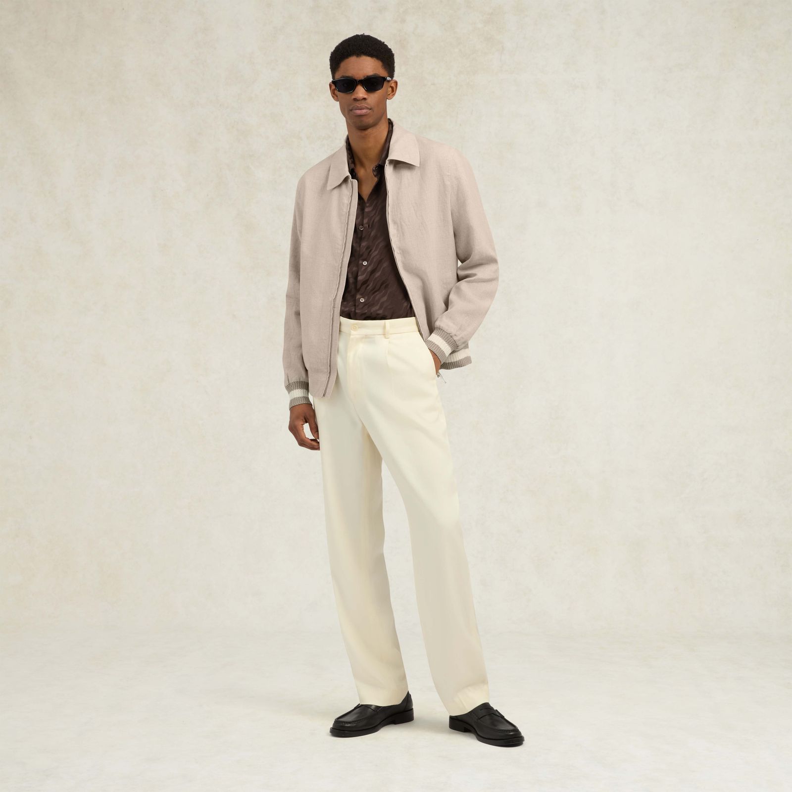 Benito Linen Jacket - Oat