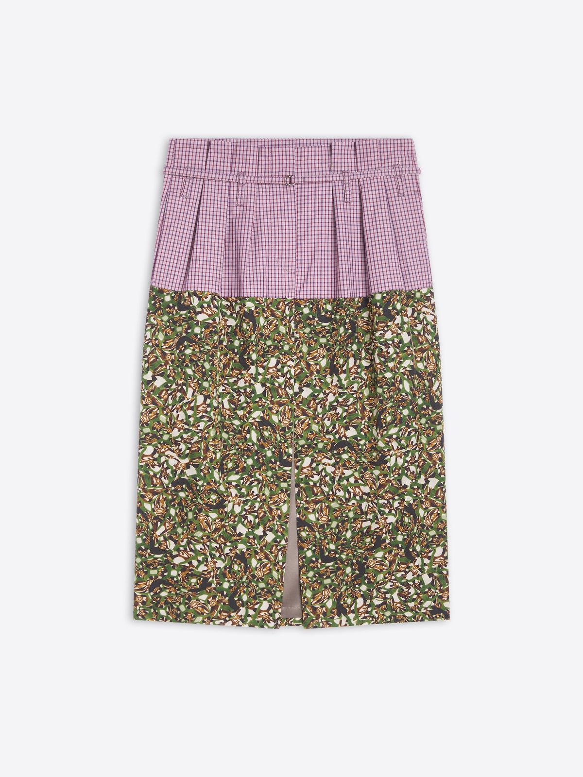 Belted contrast skirt