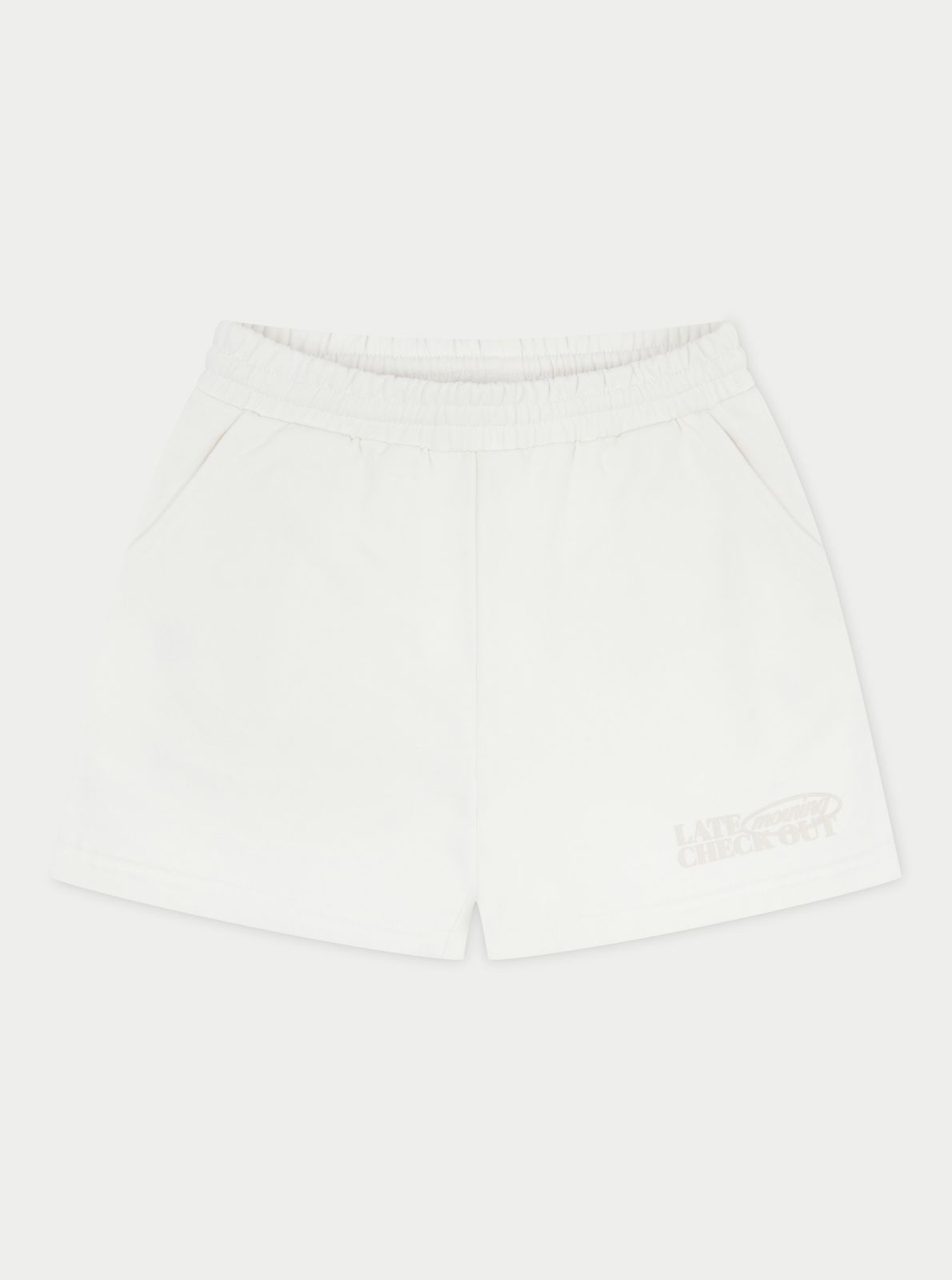 LATE CHECKOUT SHORTS - OFF WHITE