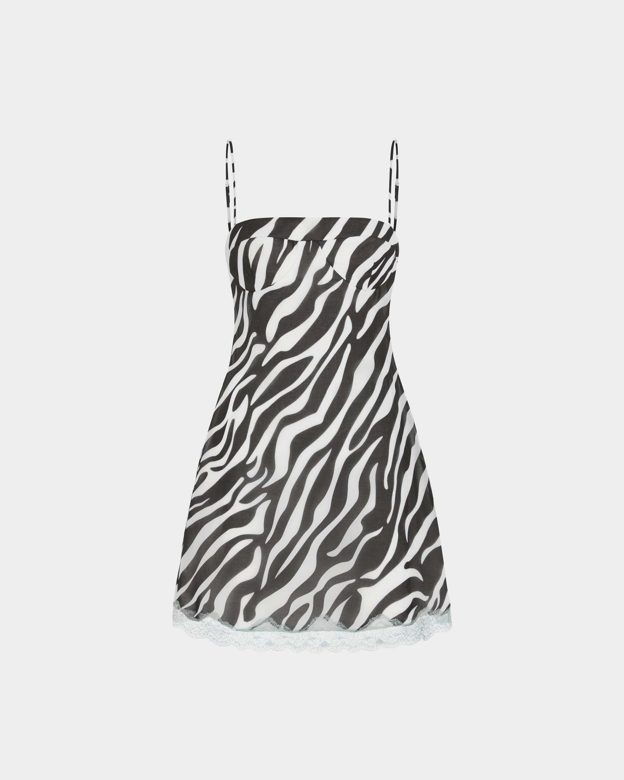 Connie Mini Dress in Printed Chiffon