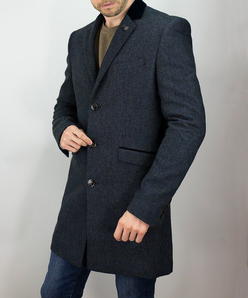 Cavani Kingston Navy Overcoat