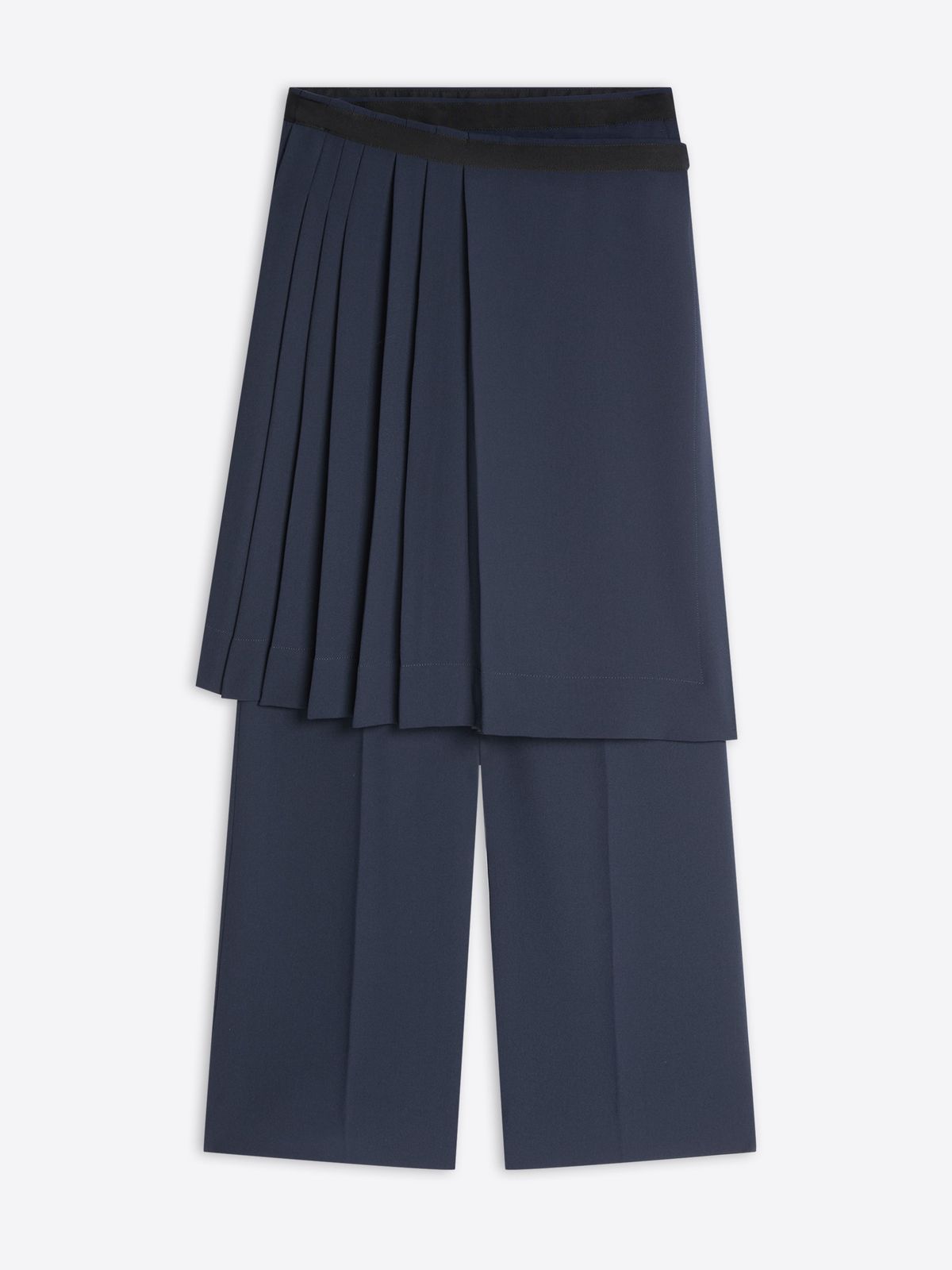 Crepe skirt pants