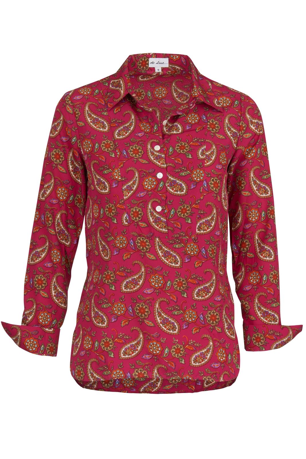 Soho Shirt In Hot Pink Paisley