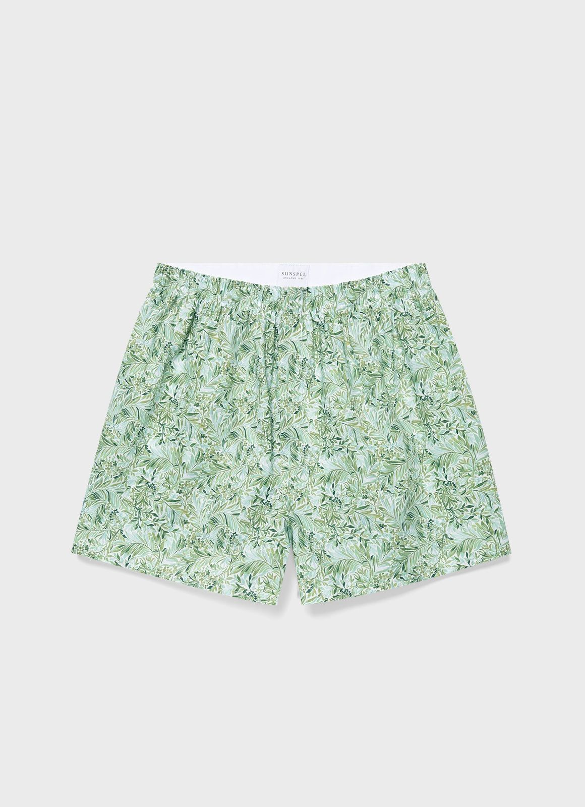 Men's Classic Boxer Short in Liberty Fabric in Green Garden
